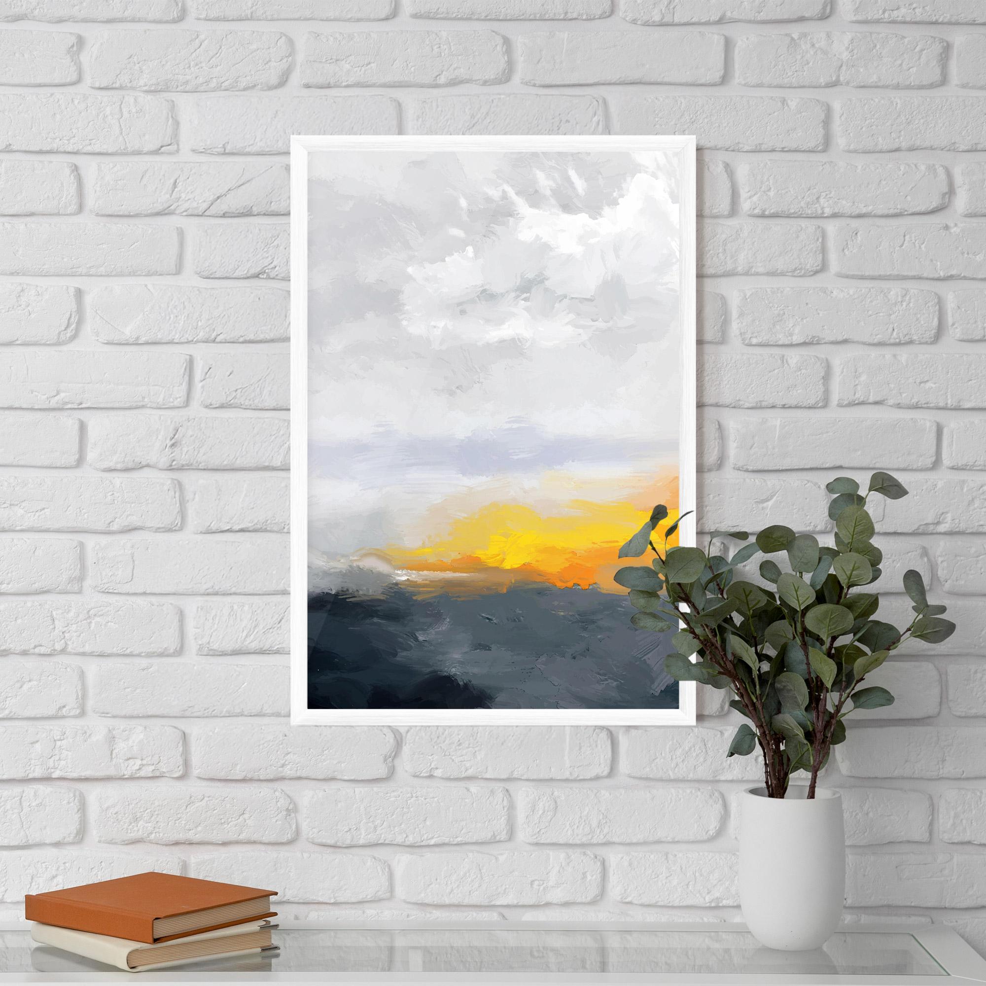 Poster Înrămat Sunset Light Art mockup 5