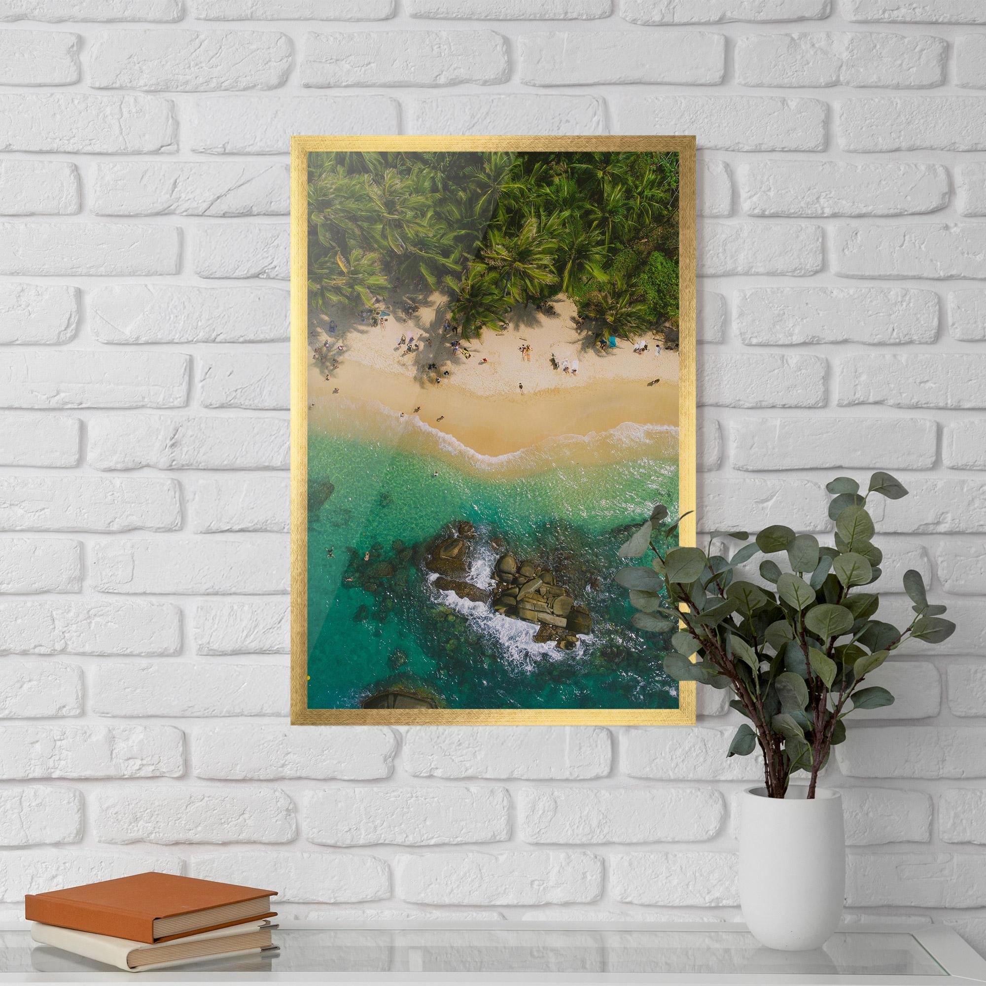 Poster Înrămat Jungle Beach mockup 5