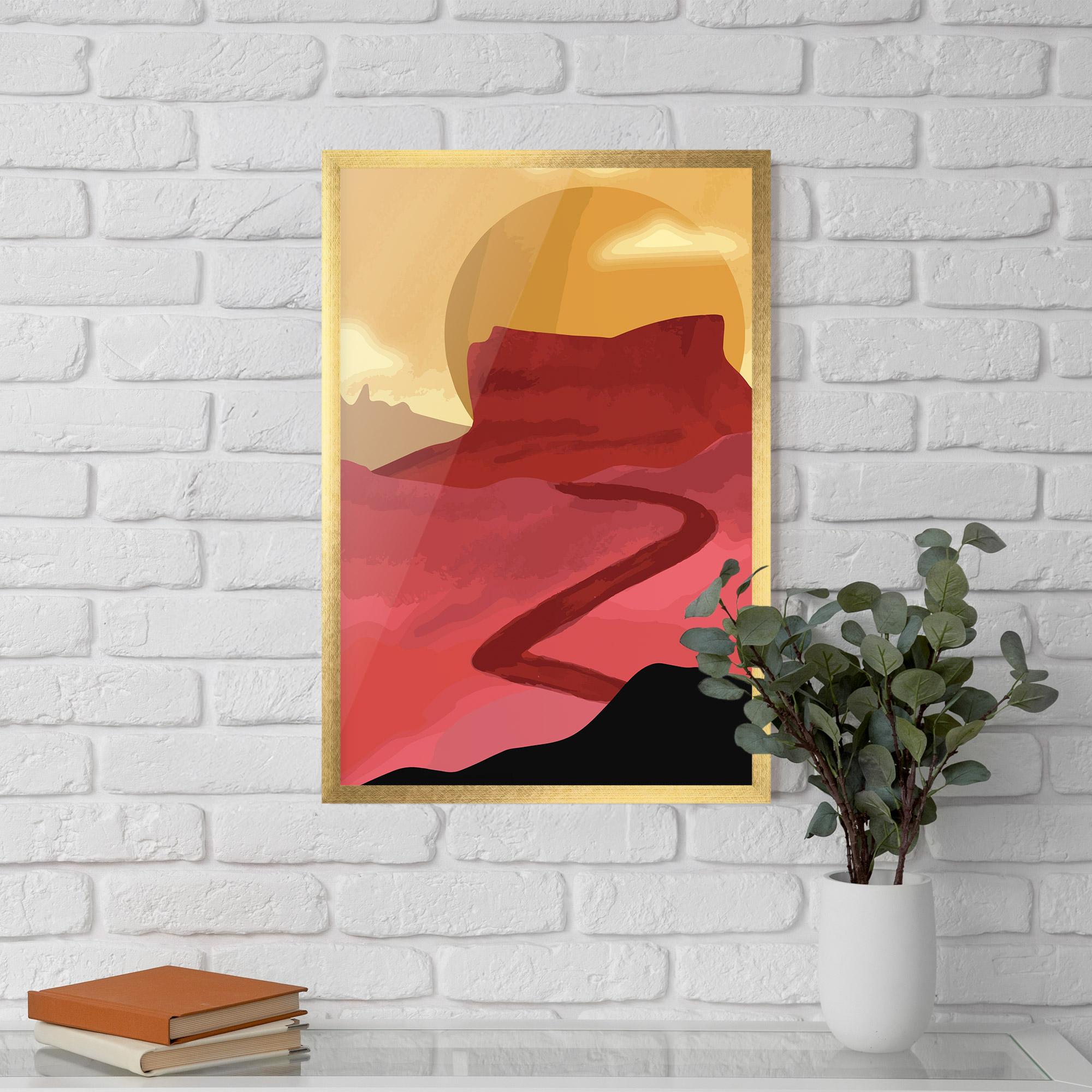 Poster Înrămat Mars Dune mockup 5