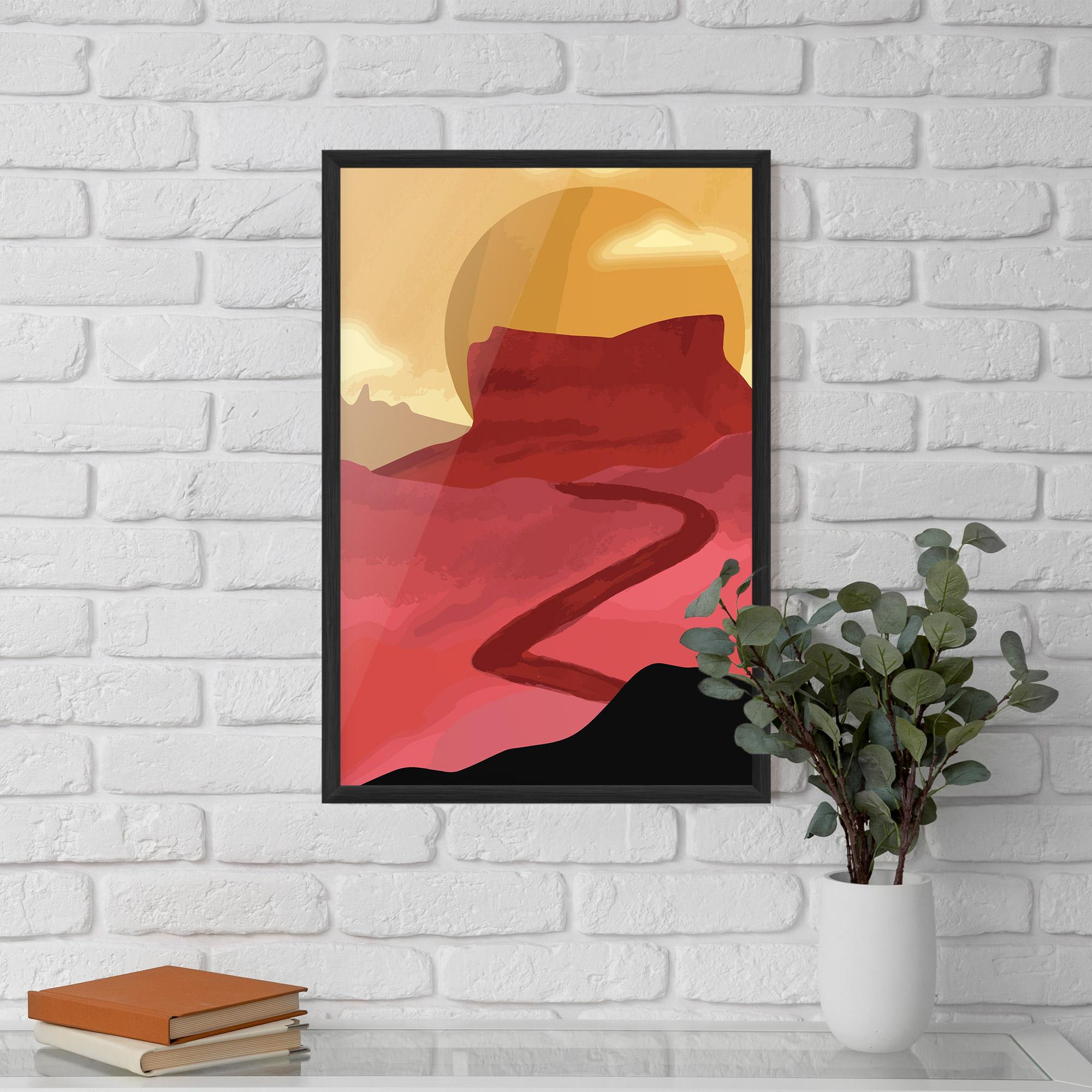 Poster Înrămat Mars Dune mockup 5