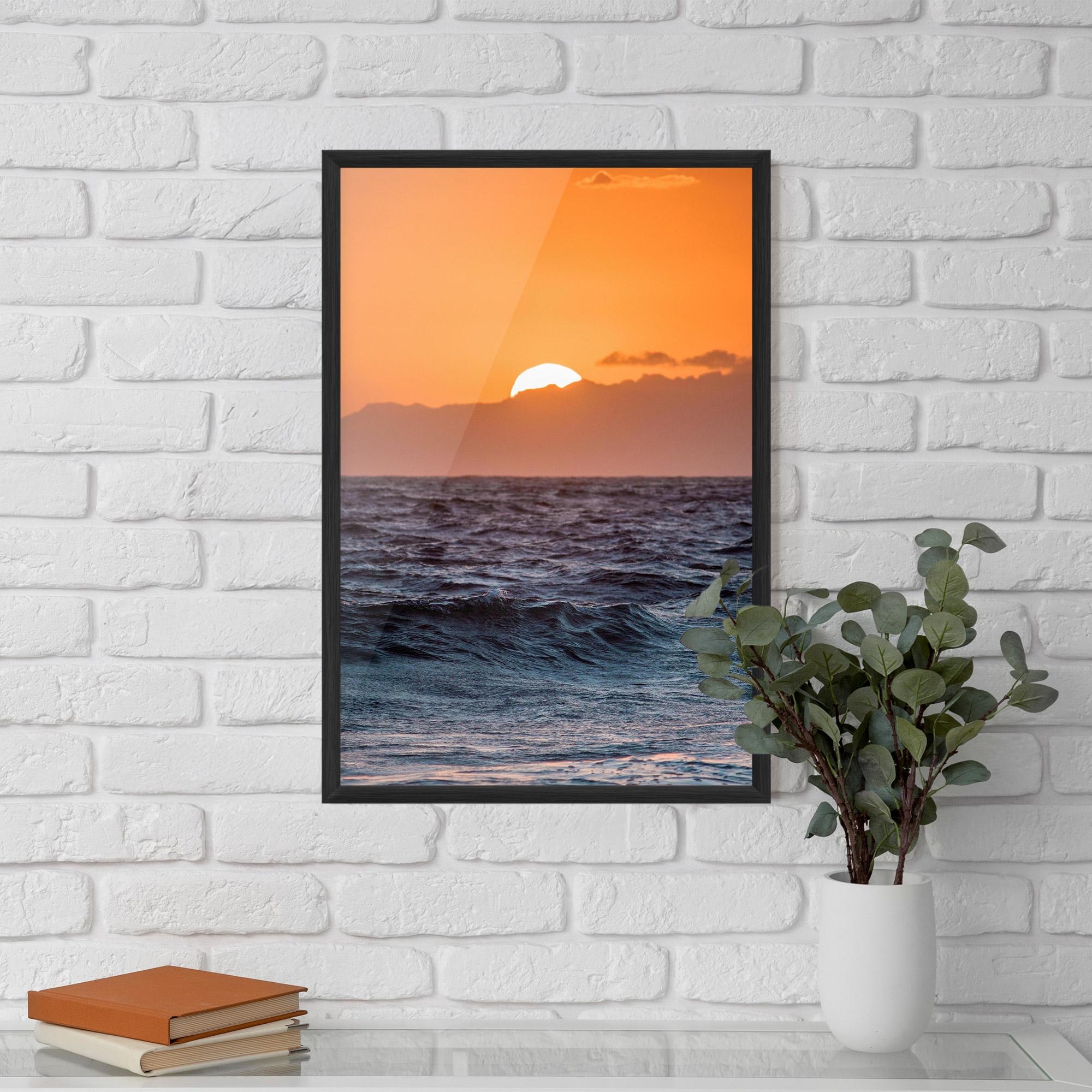 Poster Înrămat Morning Waves mockup 5