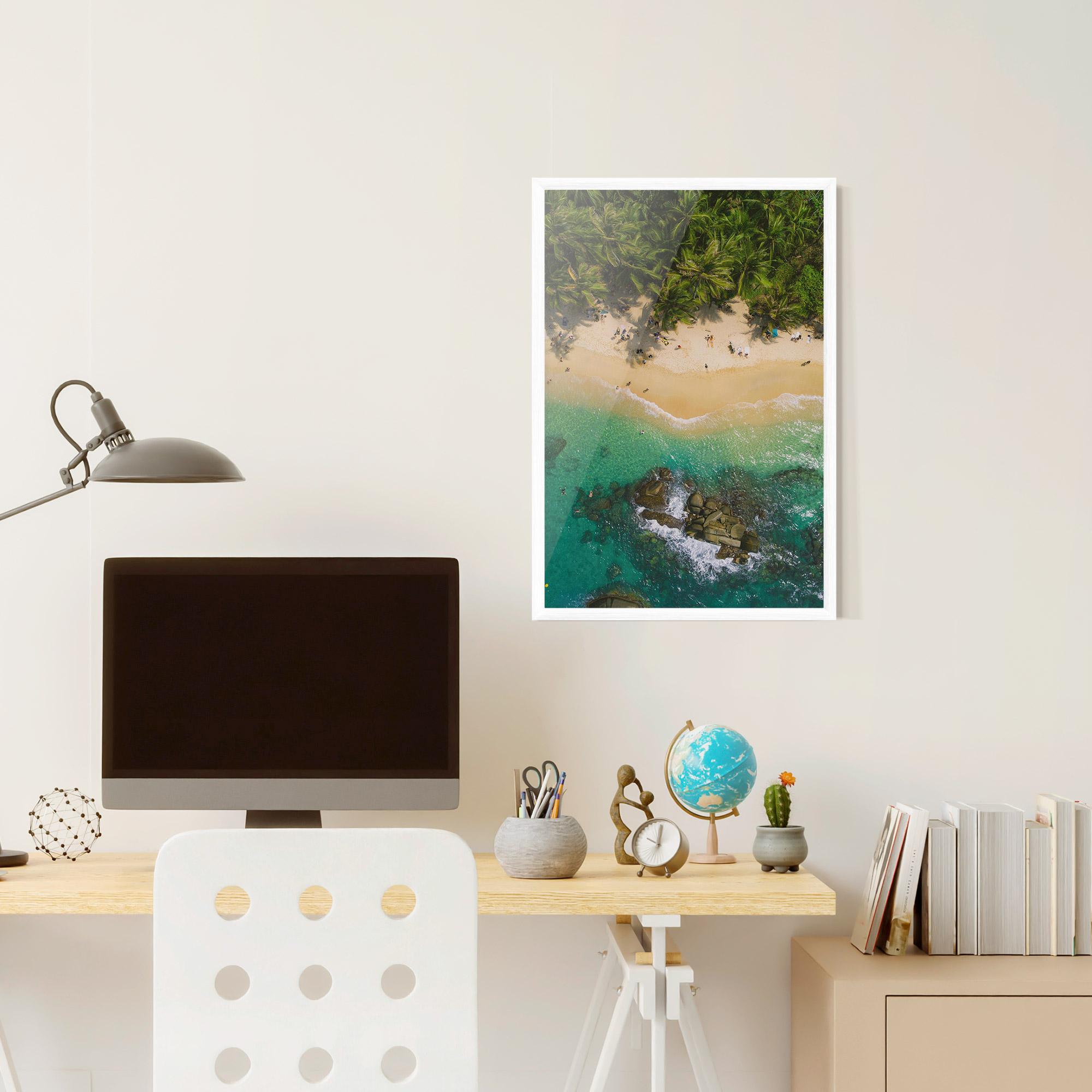 Poster Înrămat Jungle Beach mockup 6