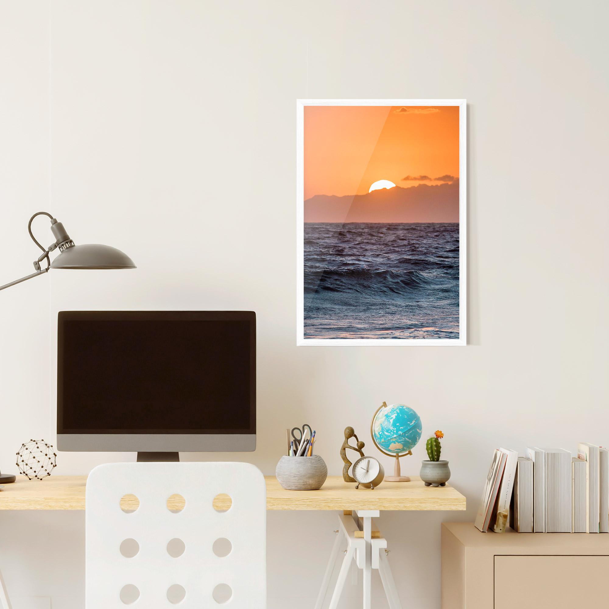 Poster Înrămat Morning Waves mockup 6