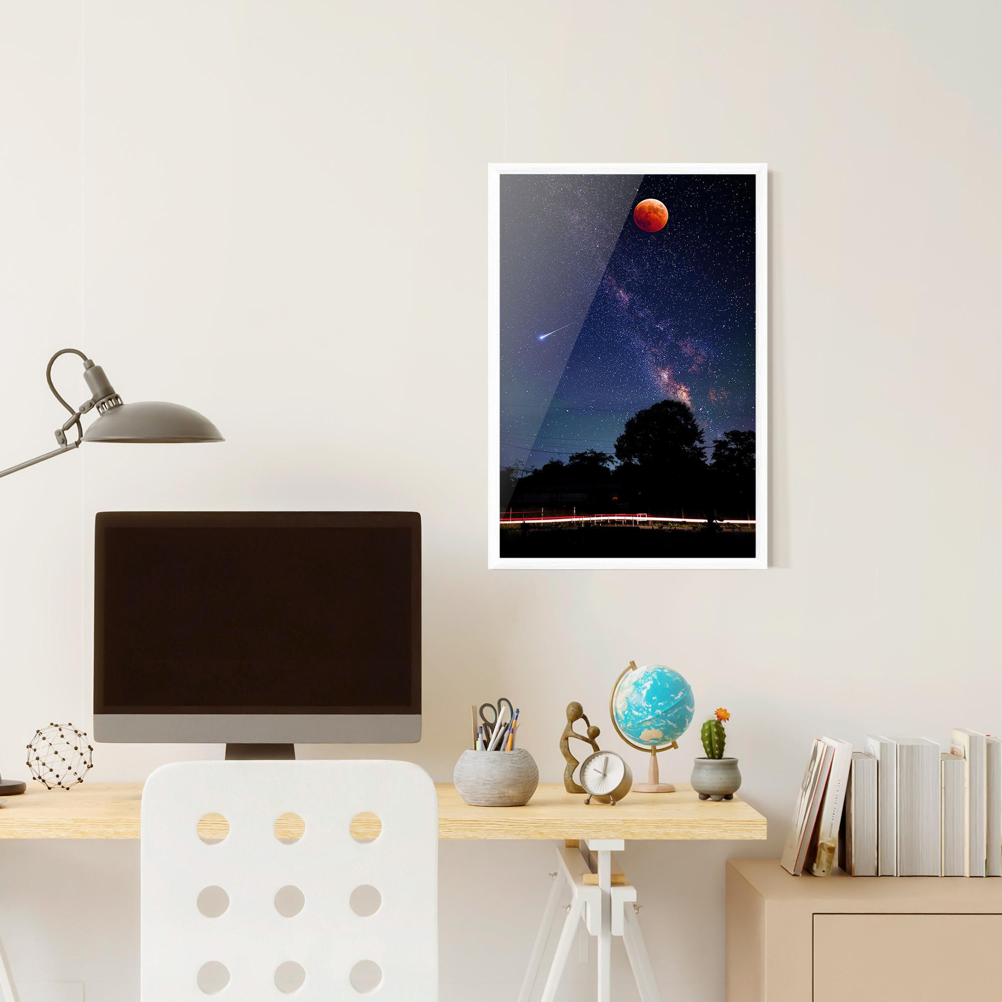 Poster Înrămat Red Moon mockup 6