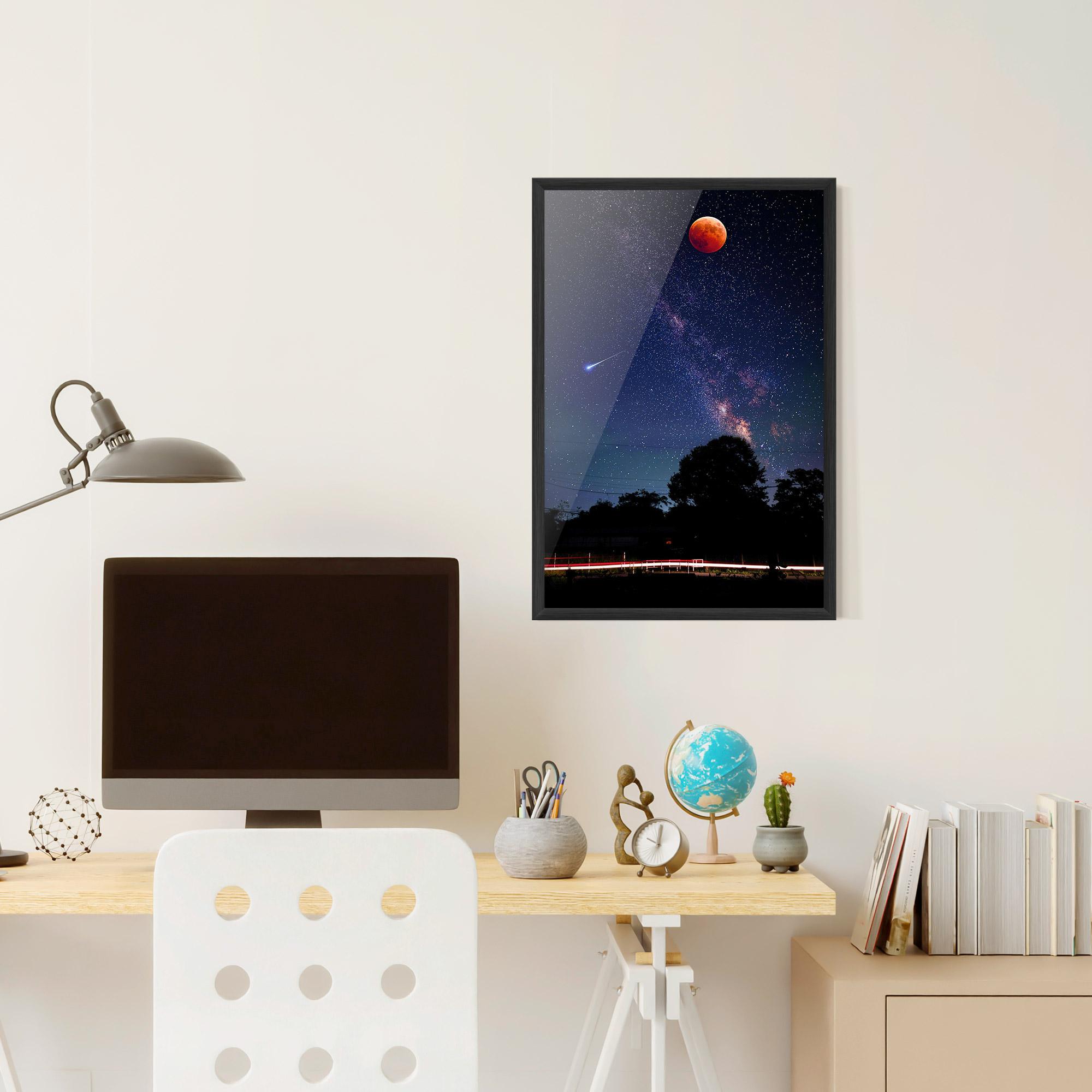 Poster Înrămat Red Moon mockup 6