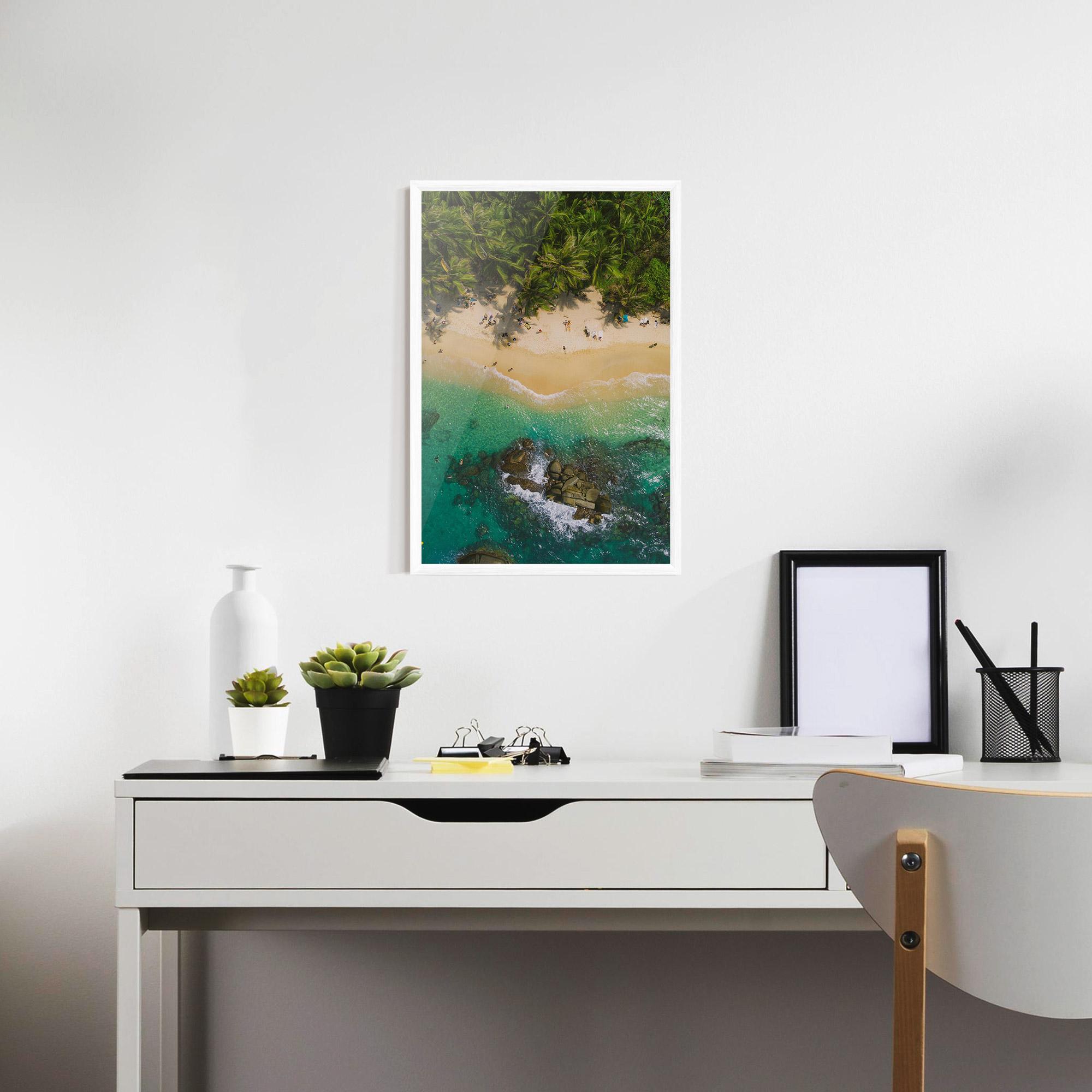 Poster Înrămat Jungle Beach mockup 7