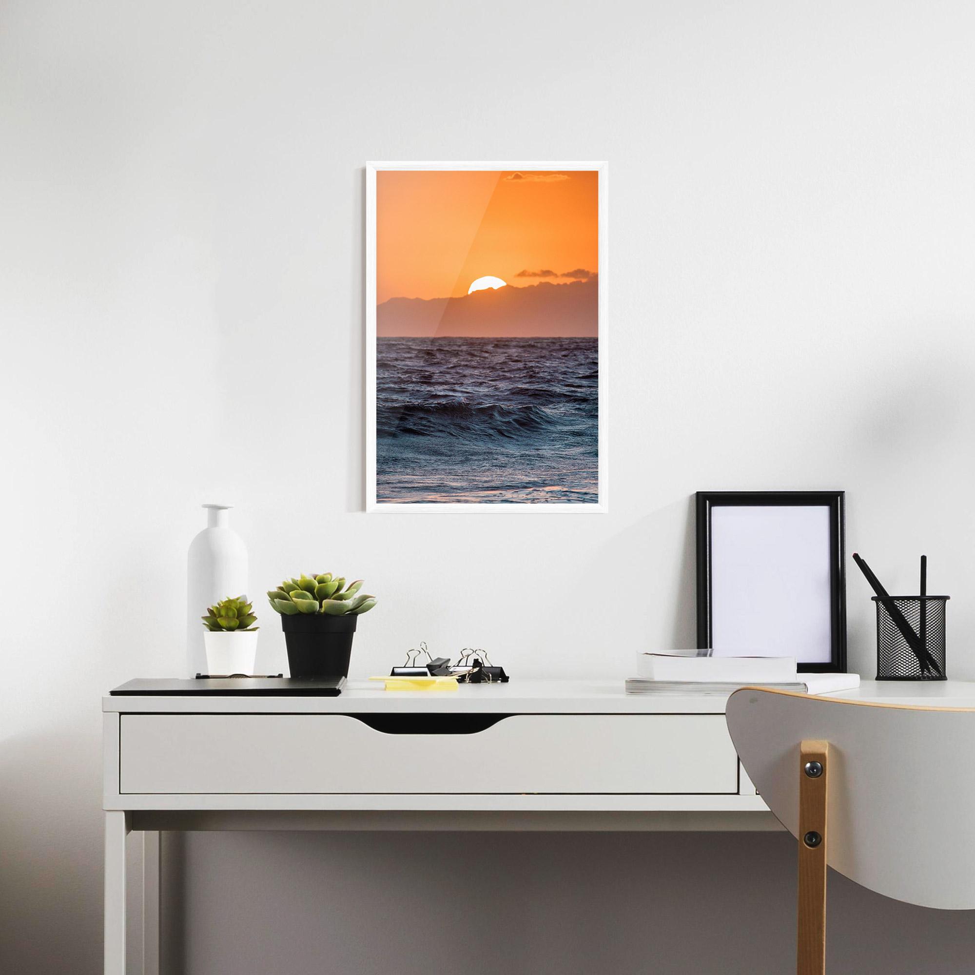 Poster Înrămat Morning Waves mockup 7