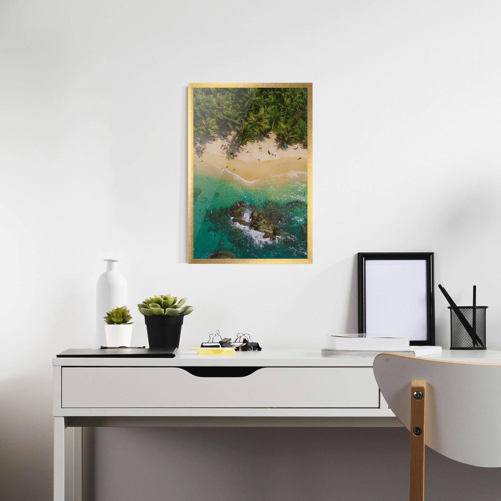 Poster Înrămat Jungle Beach mockup 7