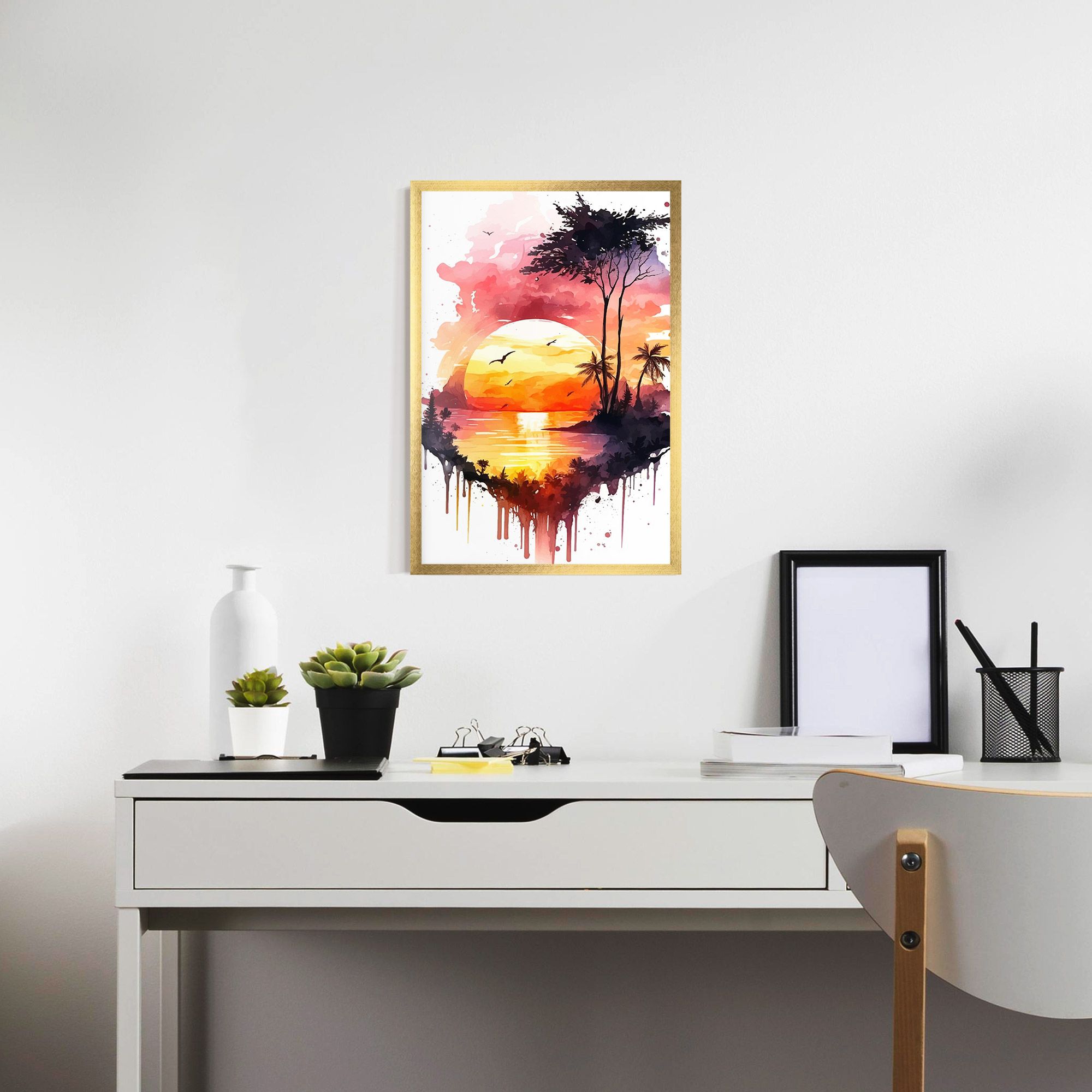 Purple Sunset Art mockup 7