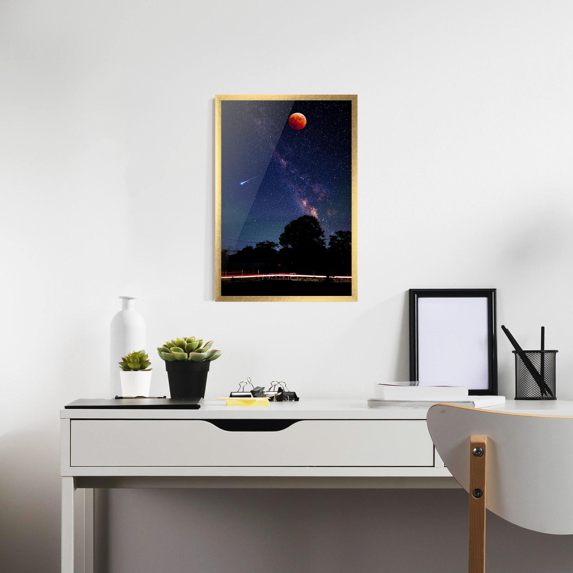 Poster Înrămat Red Moon mockup 7
