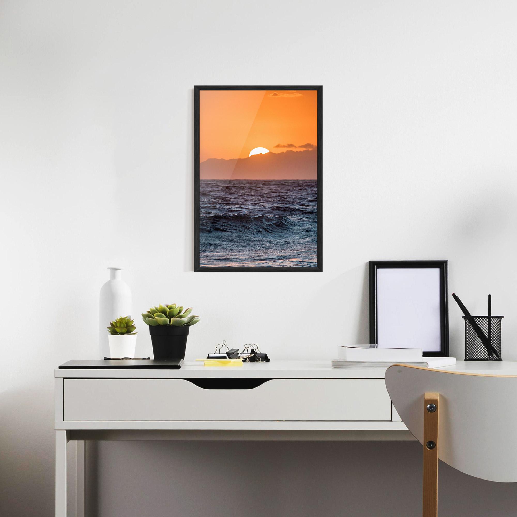 Poster Înrămat Morning Waves mockup 7
