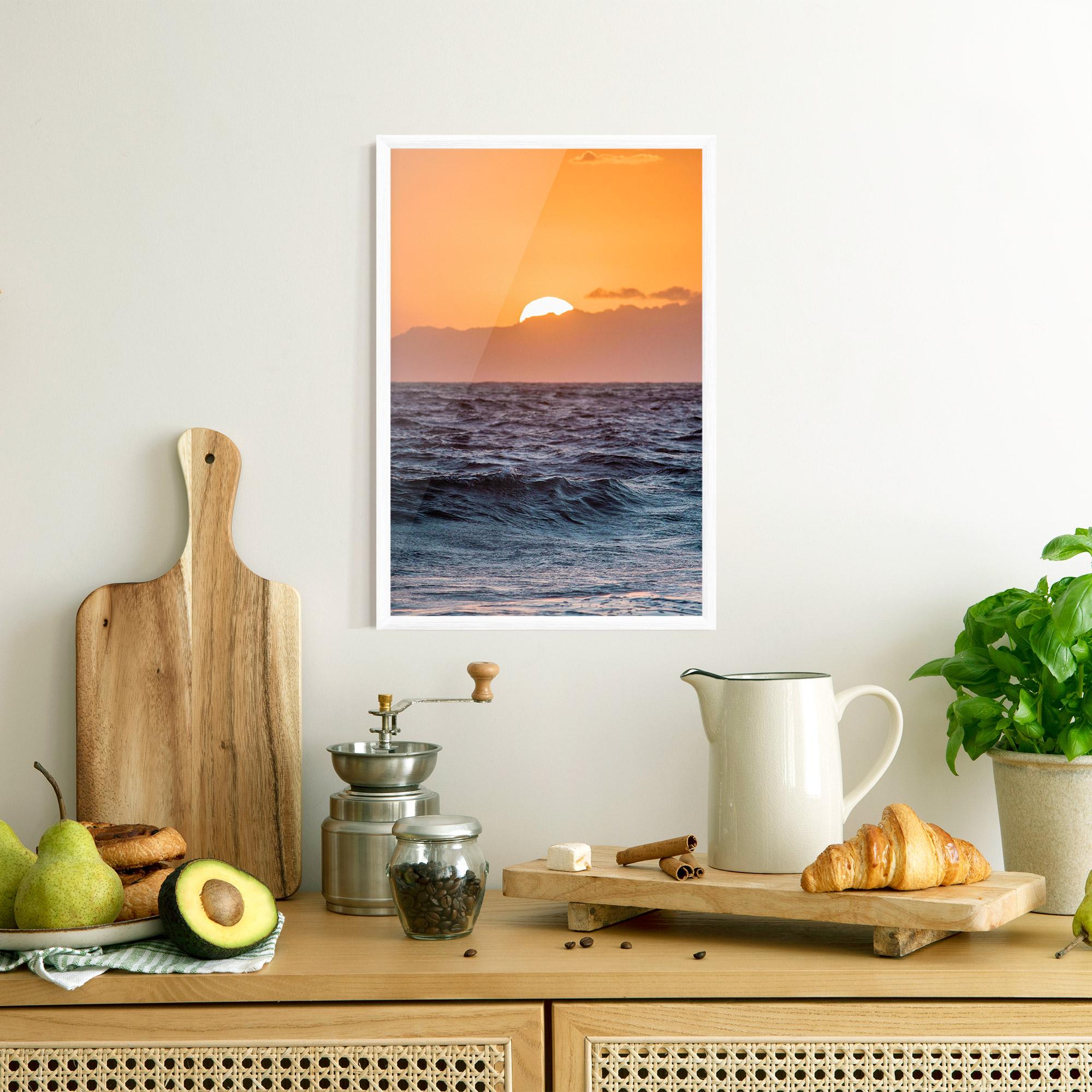 Poster Înrămat Morning Waves mockup 8