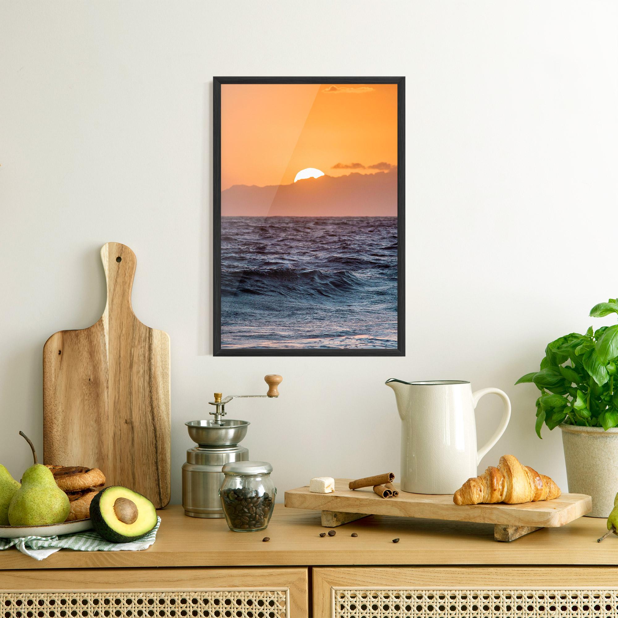 Poster Înrămat Morning Waves mockup 8