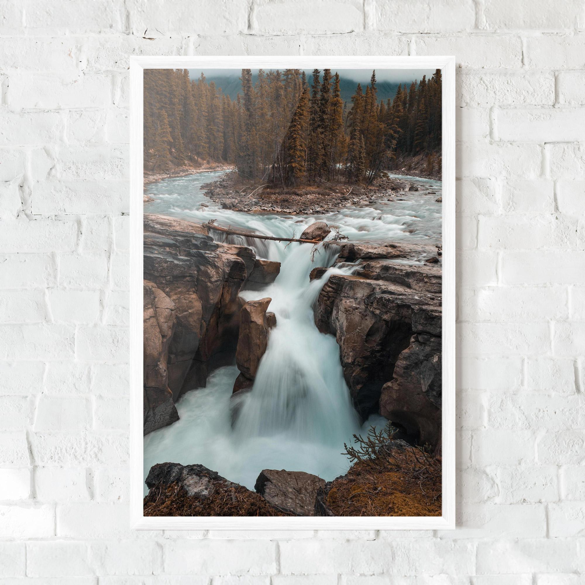 Poster Înrămat Orange Trees Waterfall mockup 0