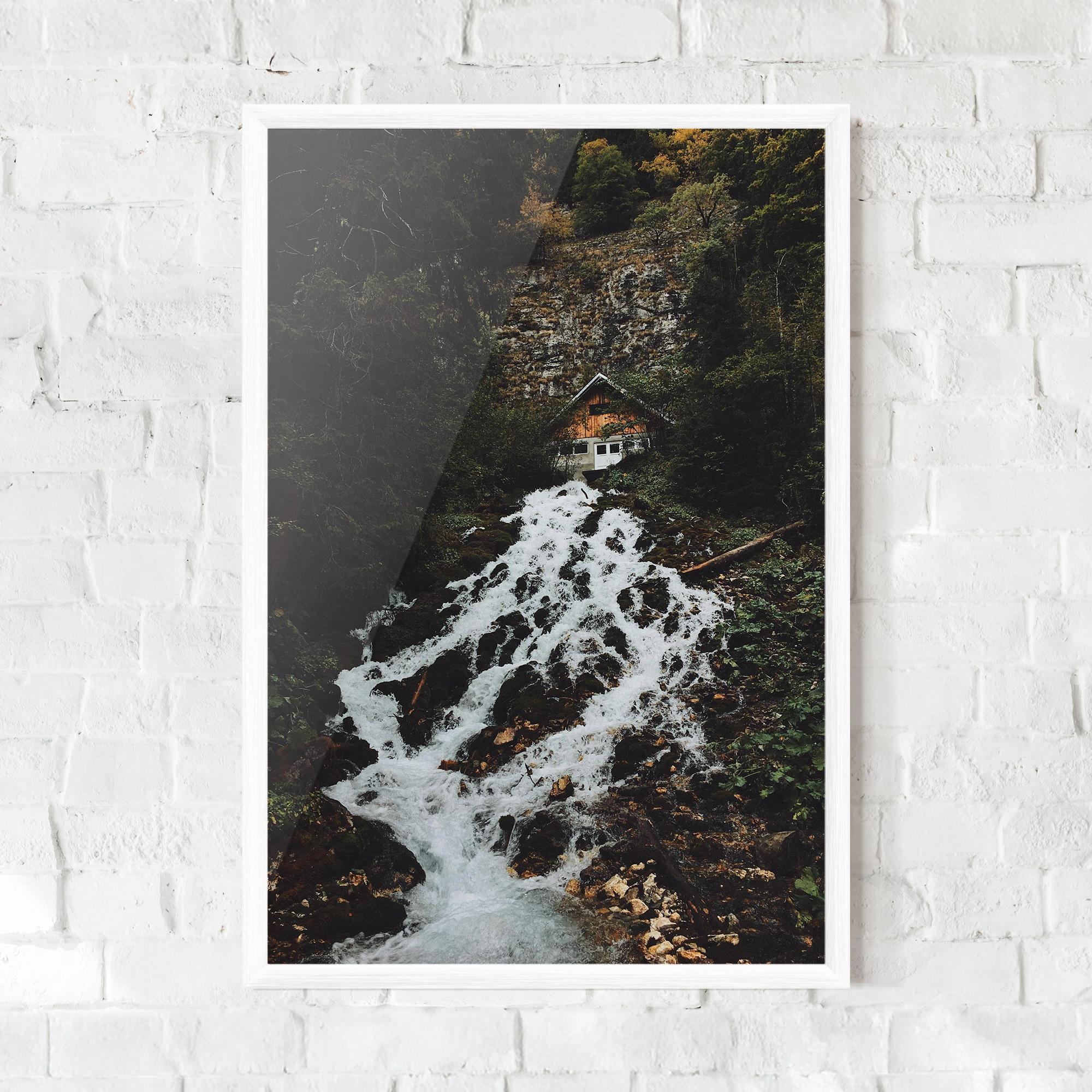Poster Înrămat Waterfall From Home mockup 0