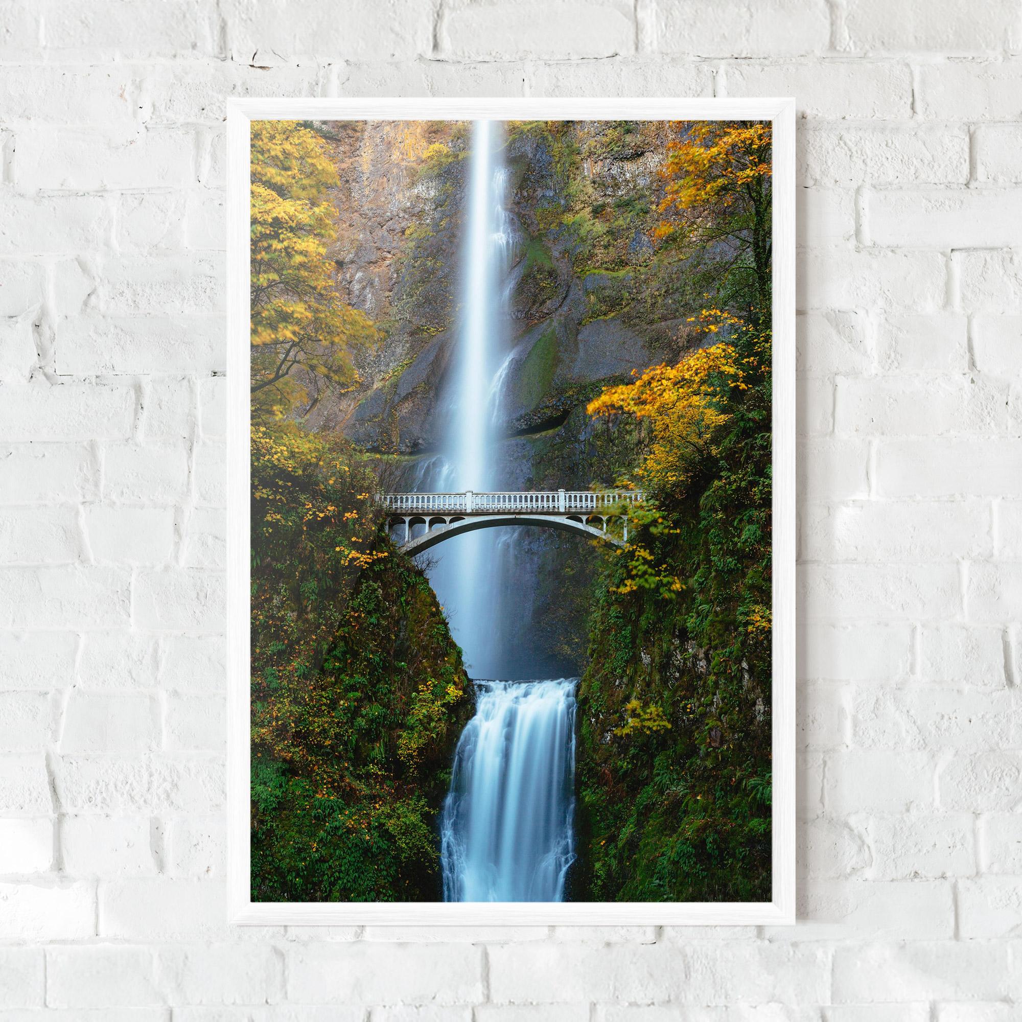 Poster Înrămat Yellow Leaves Bridge mockup 0