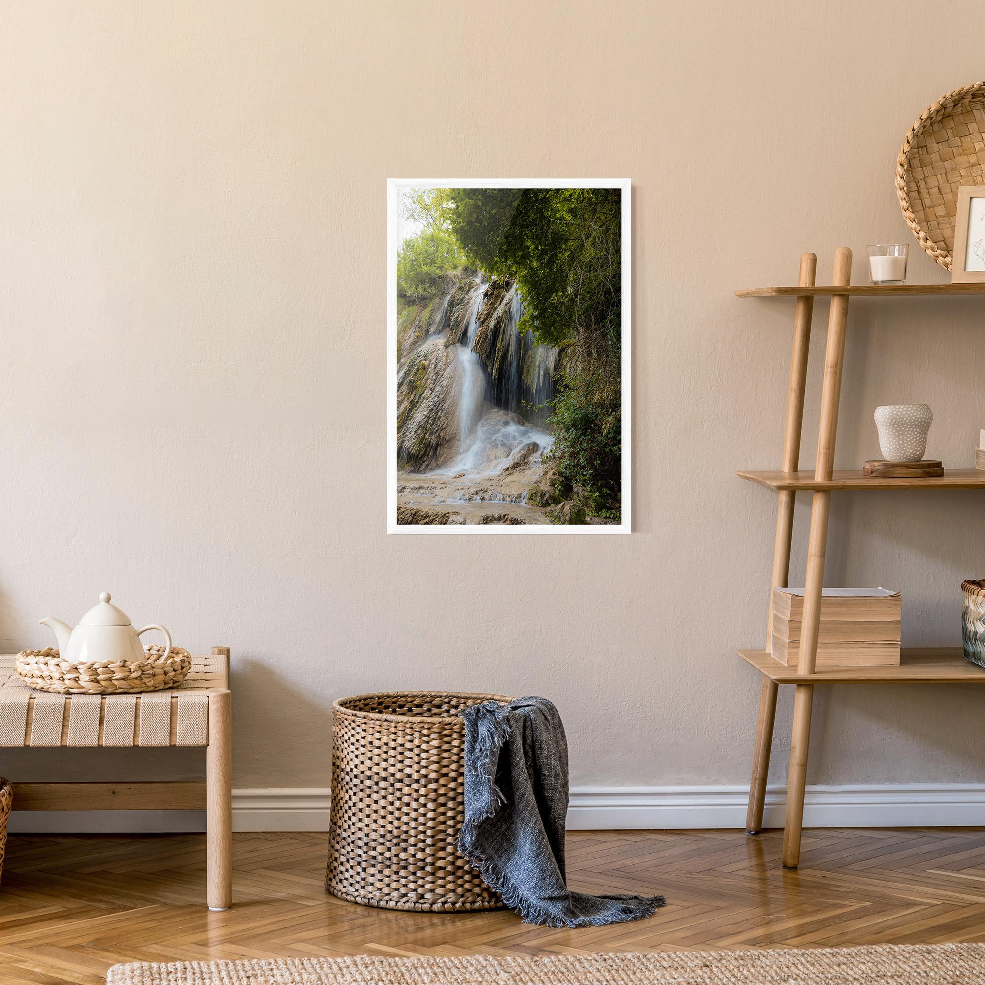 Poster Înrămat Forest Waterfall View mockup 9