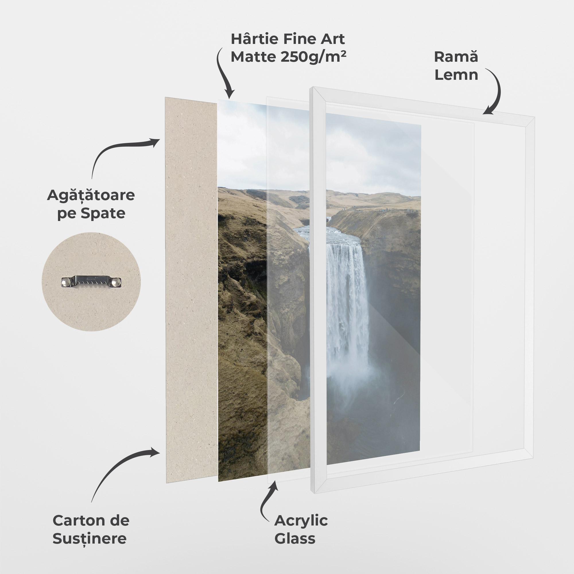 Poster Înrămat Desert Vibe Waterfall mockup 1