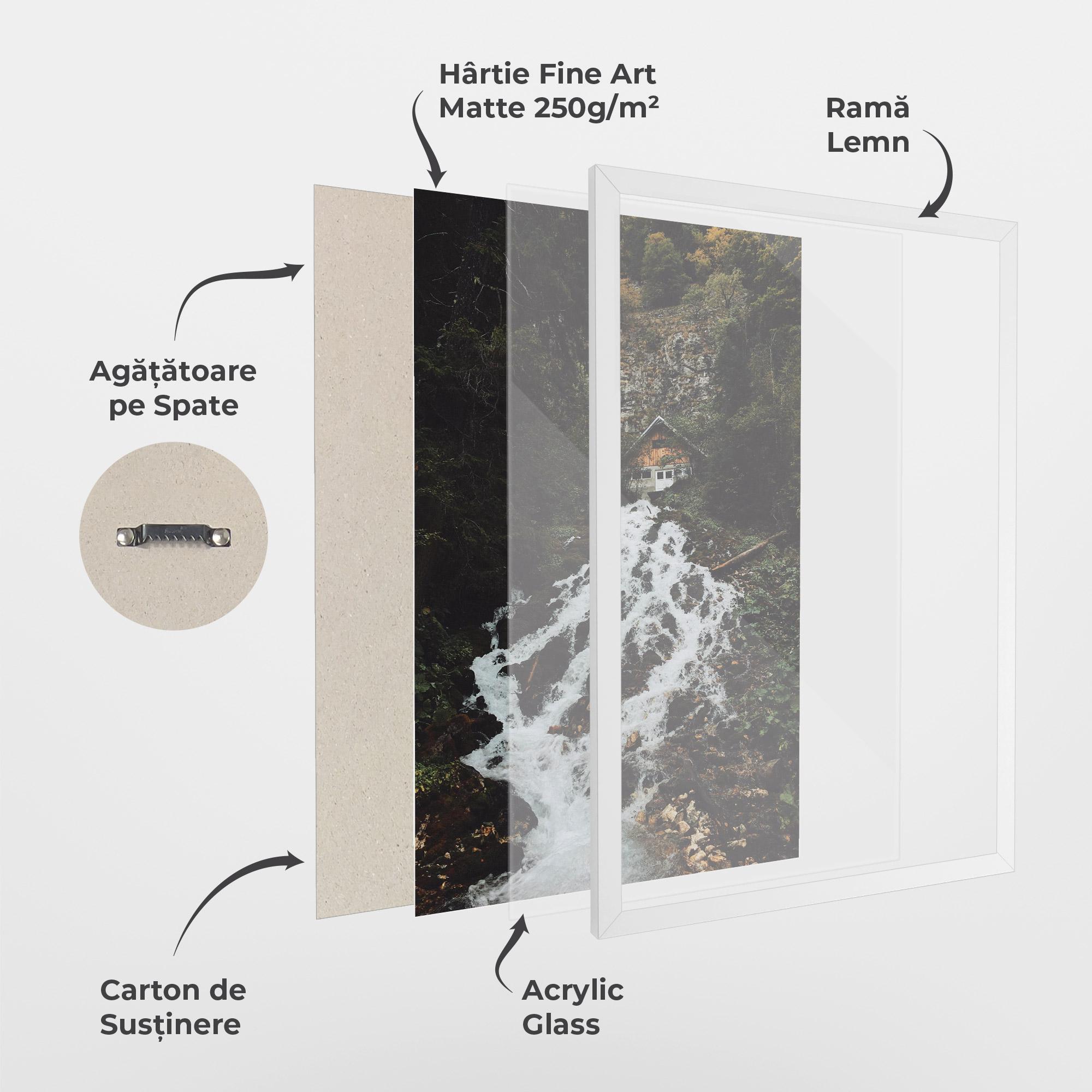 Poster Înrămat Waterfall From Home mockup 1