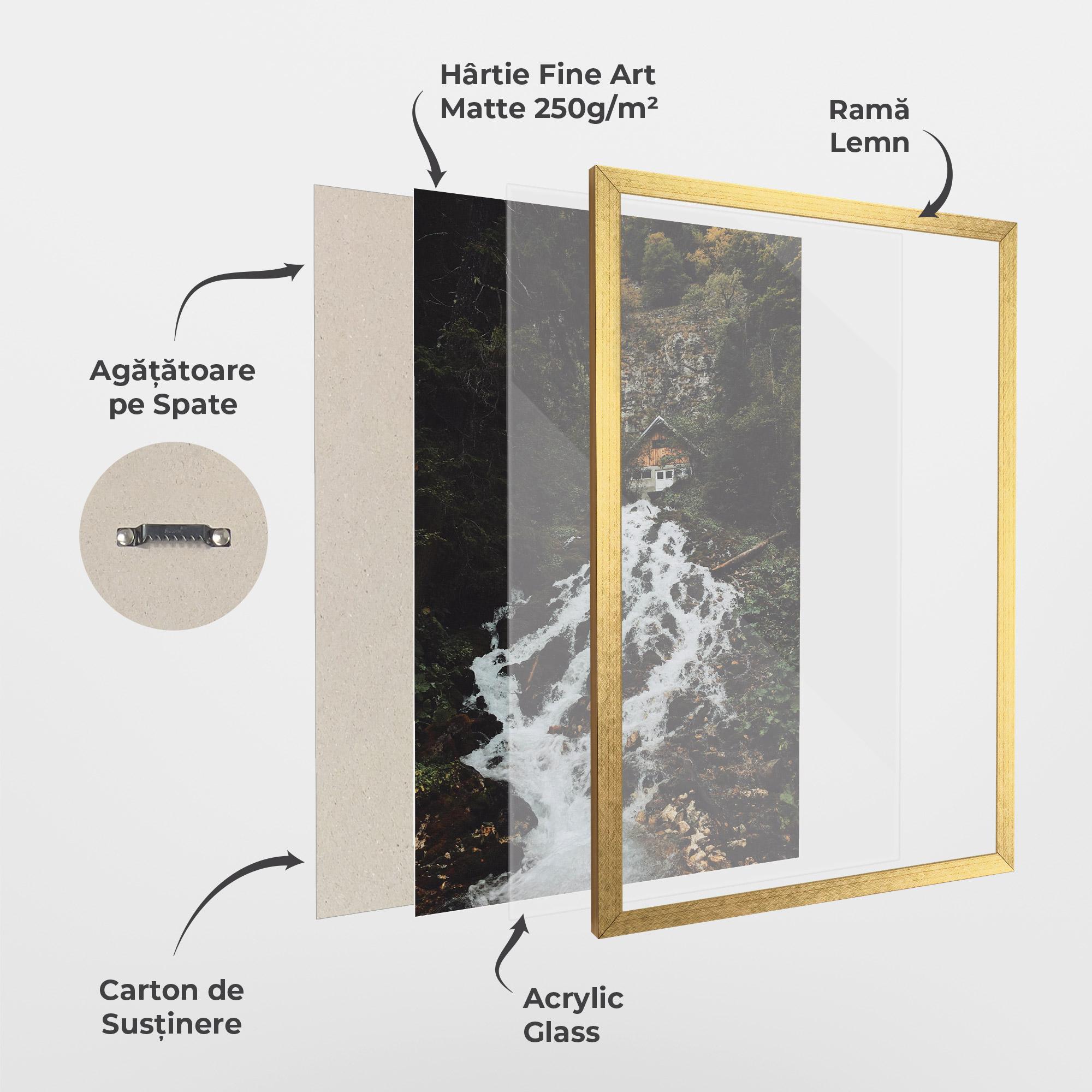 Poster Înrămat Waterfall From Home mockup 1