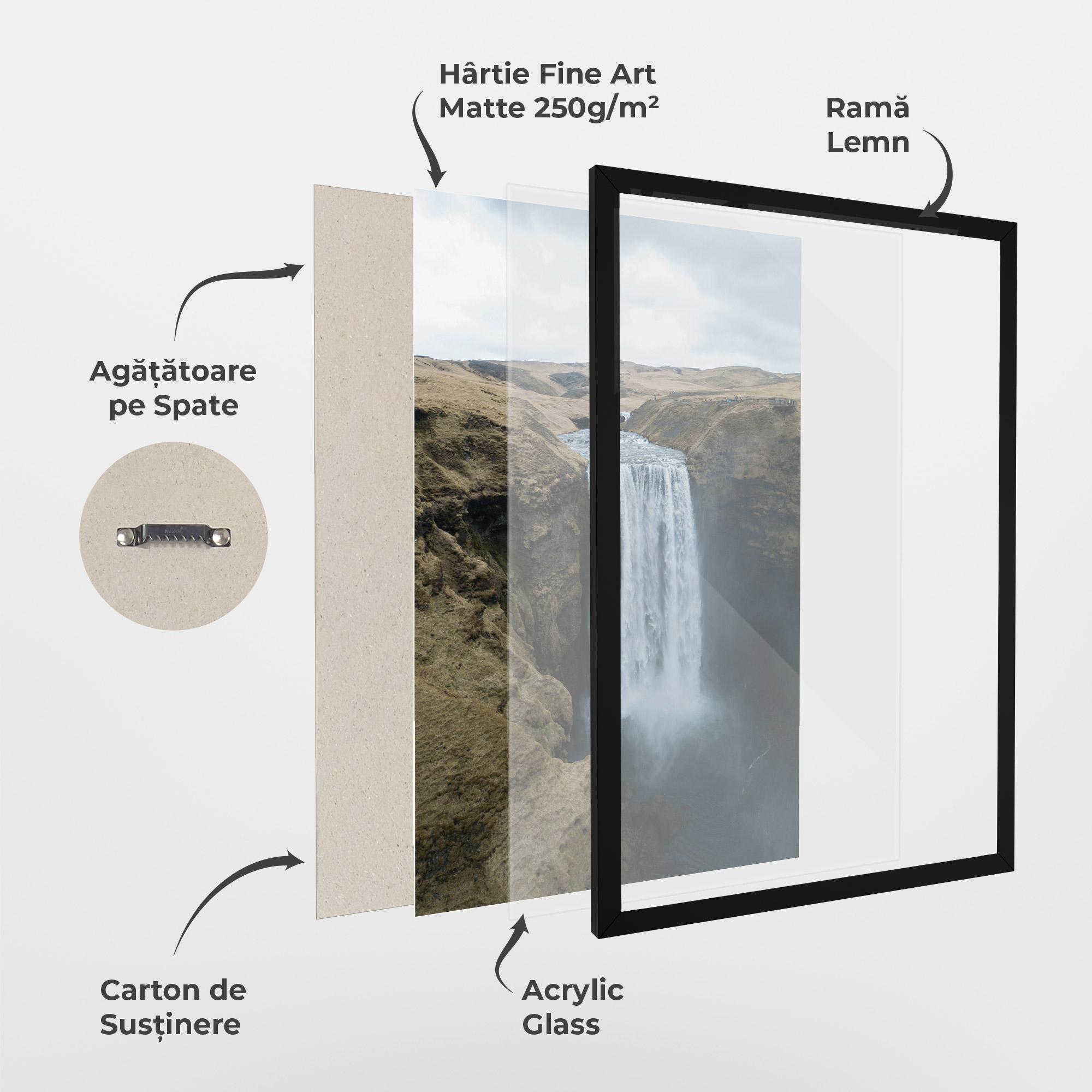 Poster Înrămat Desert Vibe Waterfall mockup 1