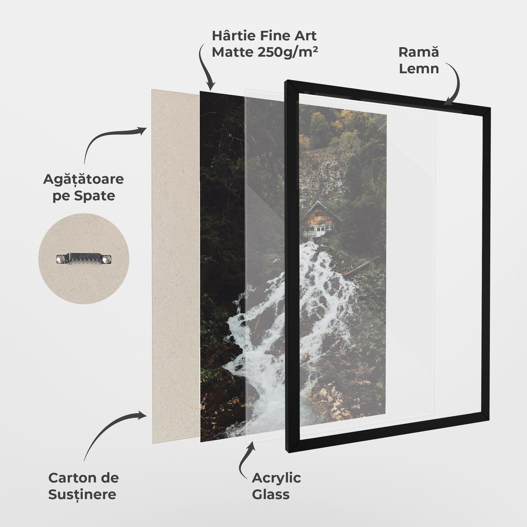 Poster Înrămat Waterfall From Home mockup 1