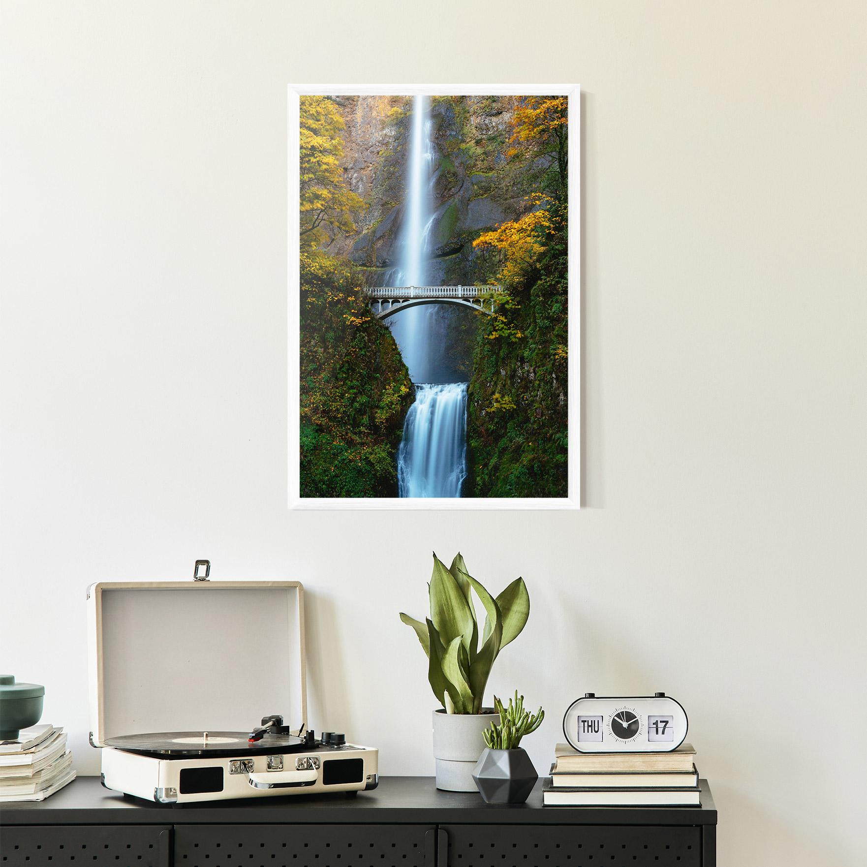 Poster Înrămat Yellow Leaves Bridge mockup 2