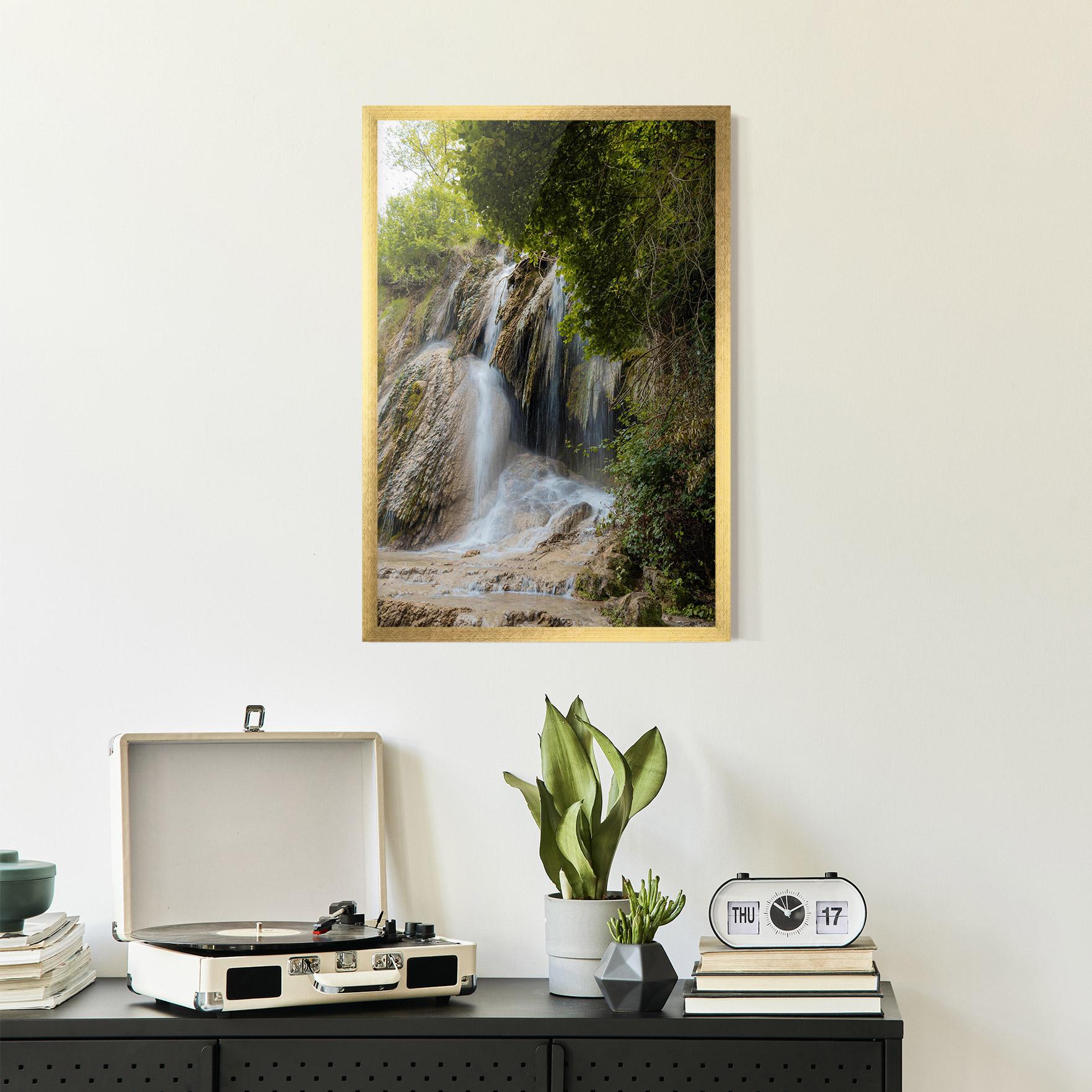 Poster Înrămat Forest Waterfall View mockup 2