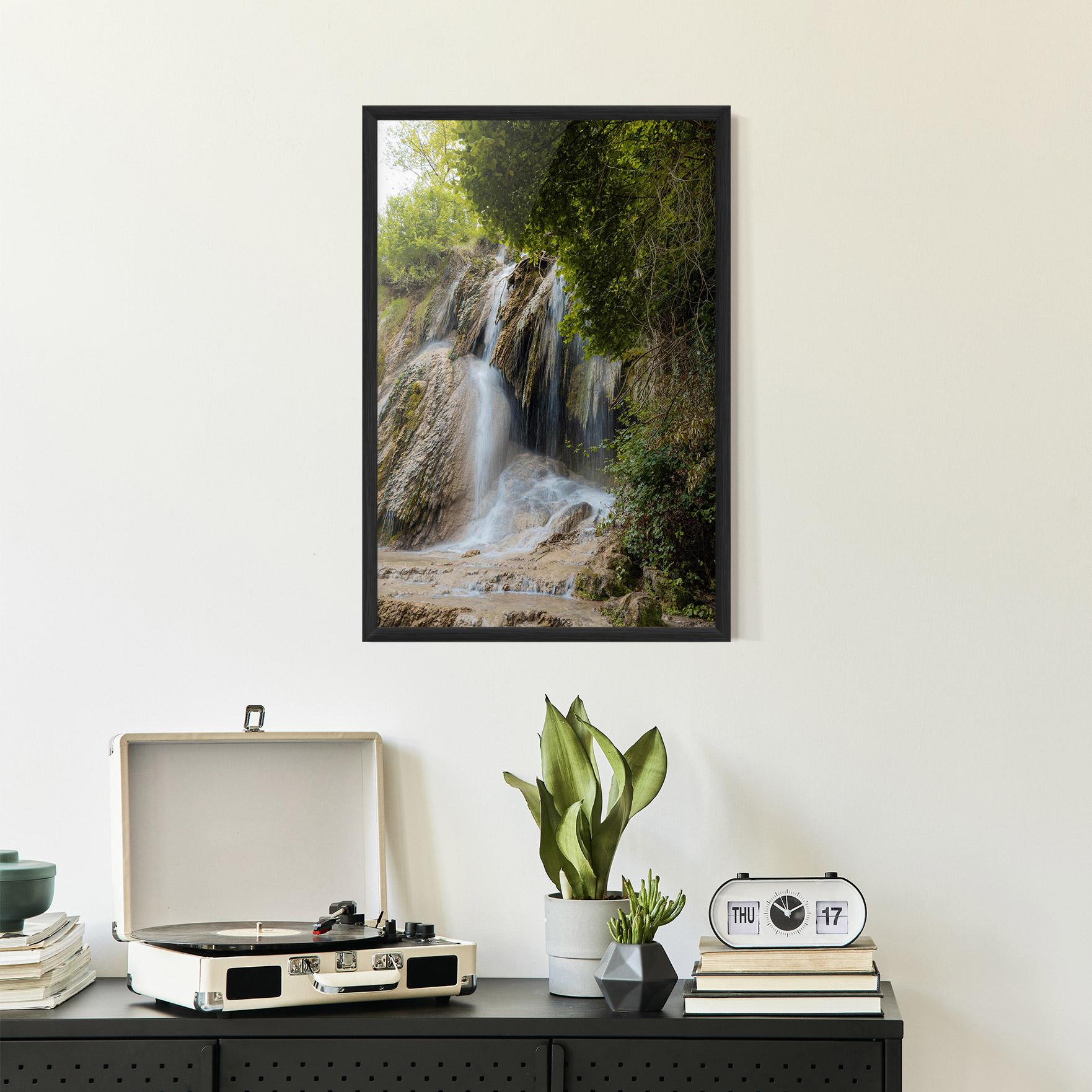 Poster Înrămat Forest Waterfall View mockup 2
