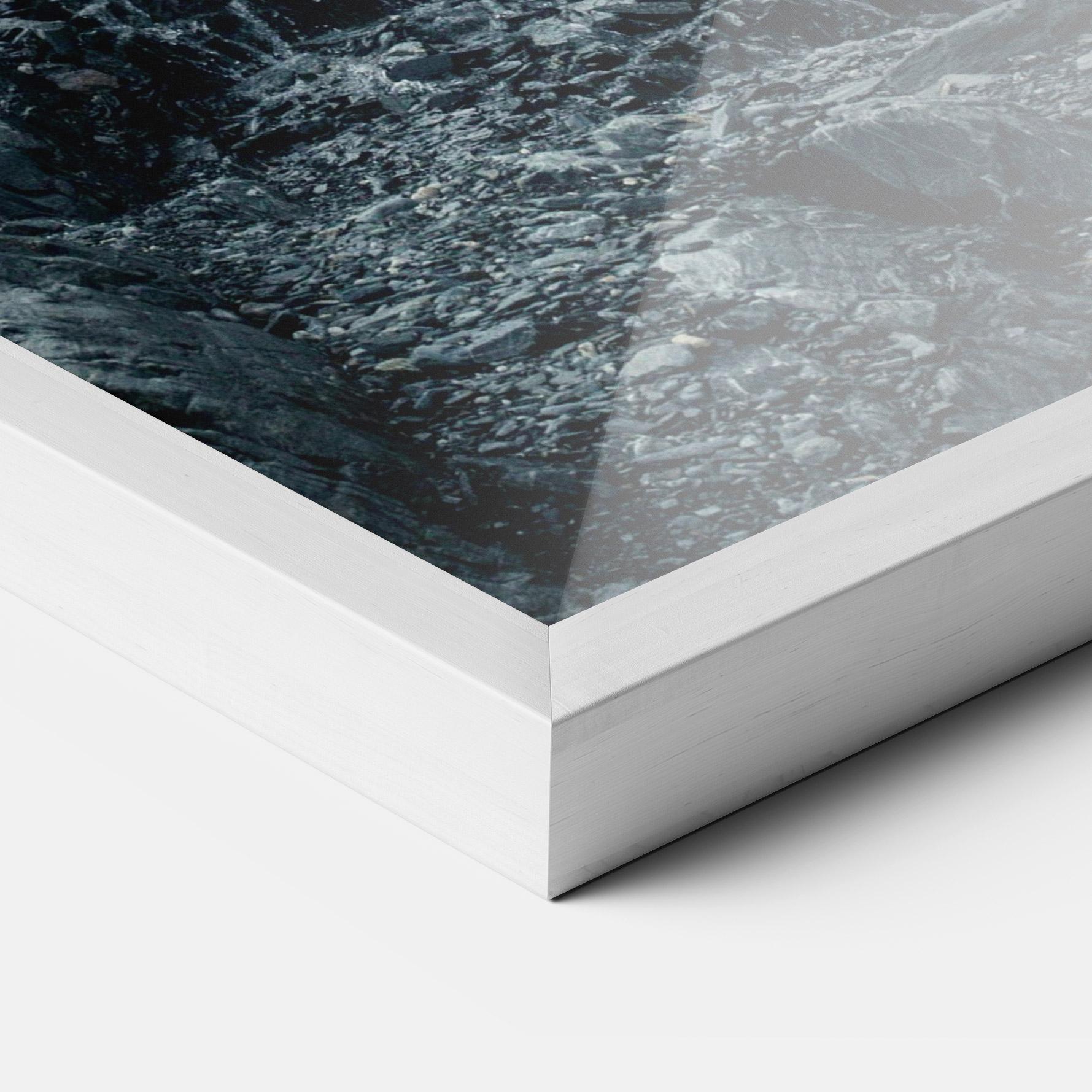 Poster Înrămat Blue Rocks Waterfall mockup 3