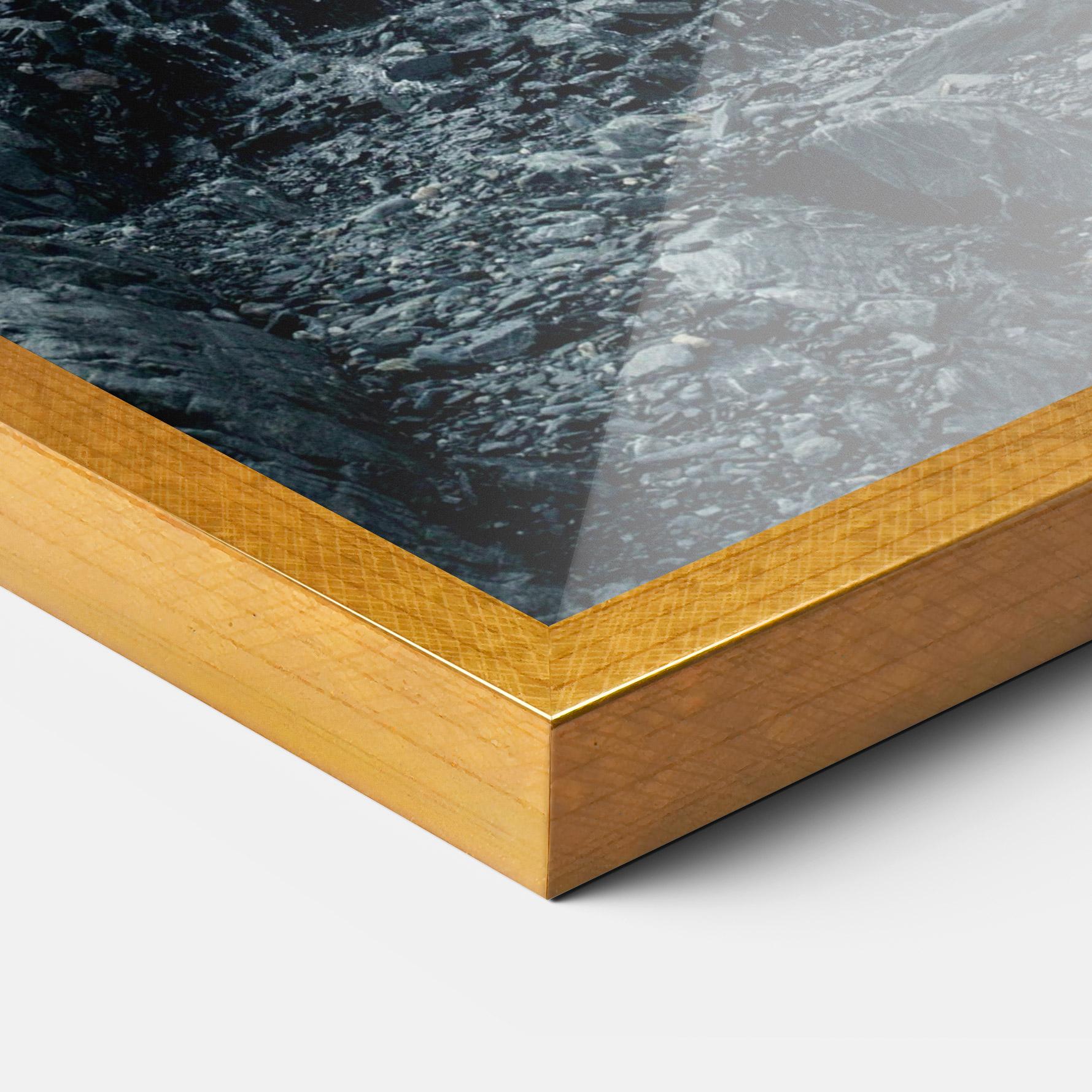 Poster Înrămat Blue Rocks Waterfall mockup 3