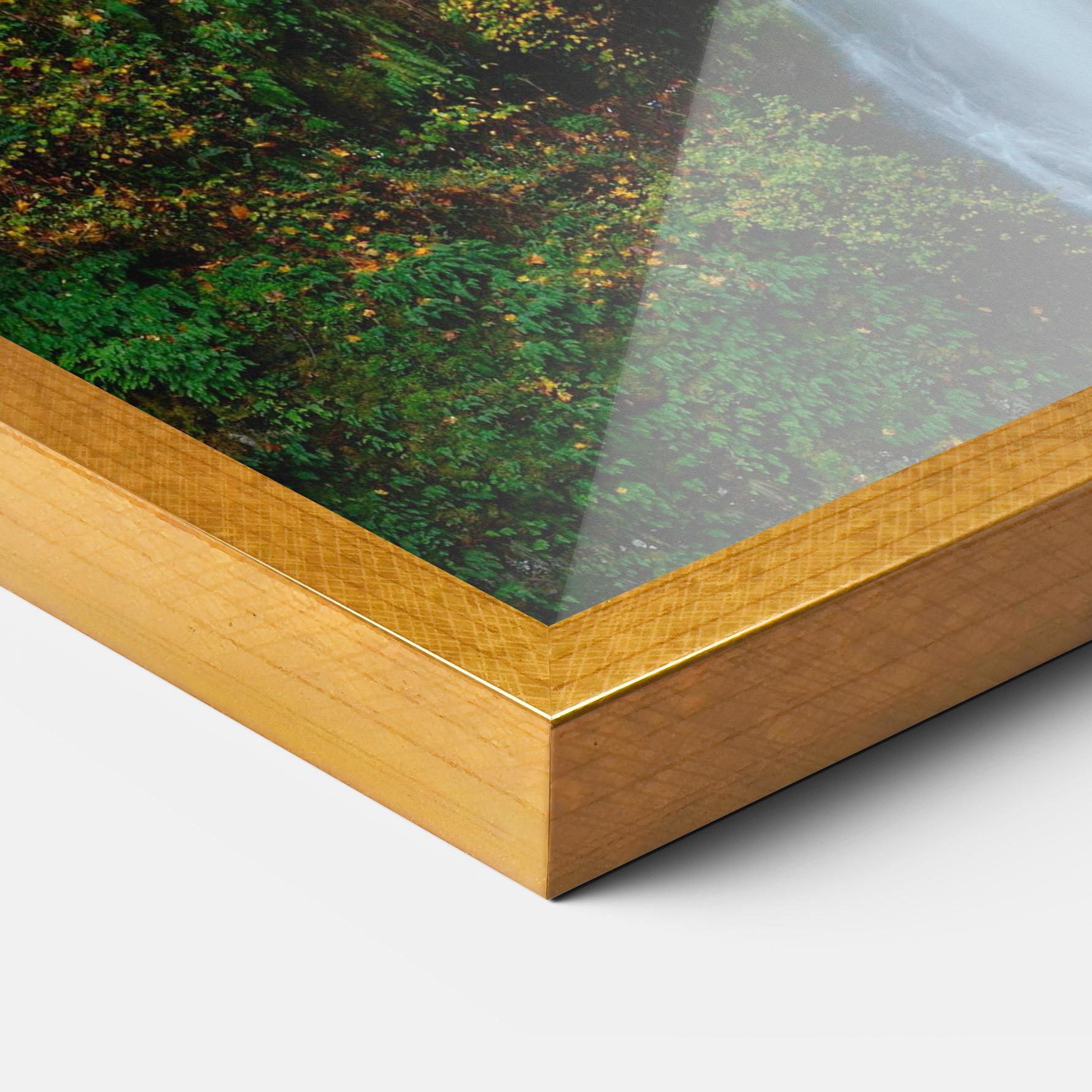 Poster Înrămat Yellow Leaves Bridge mockup 3