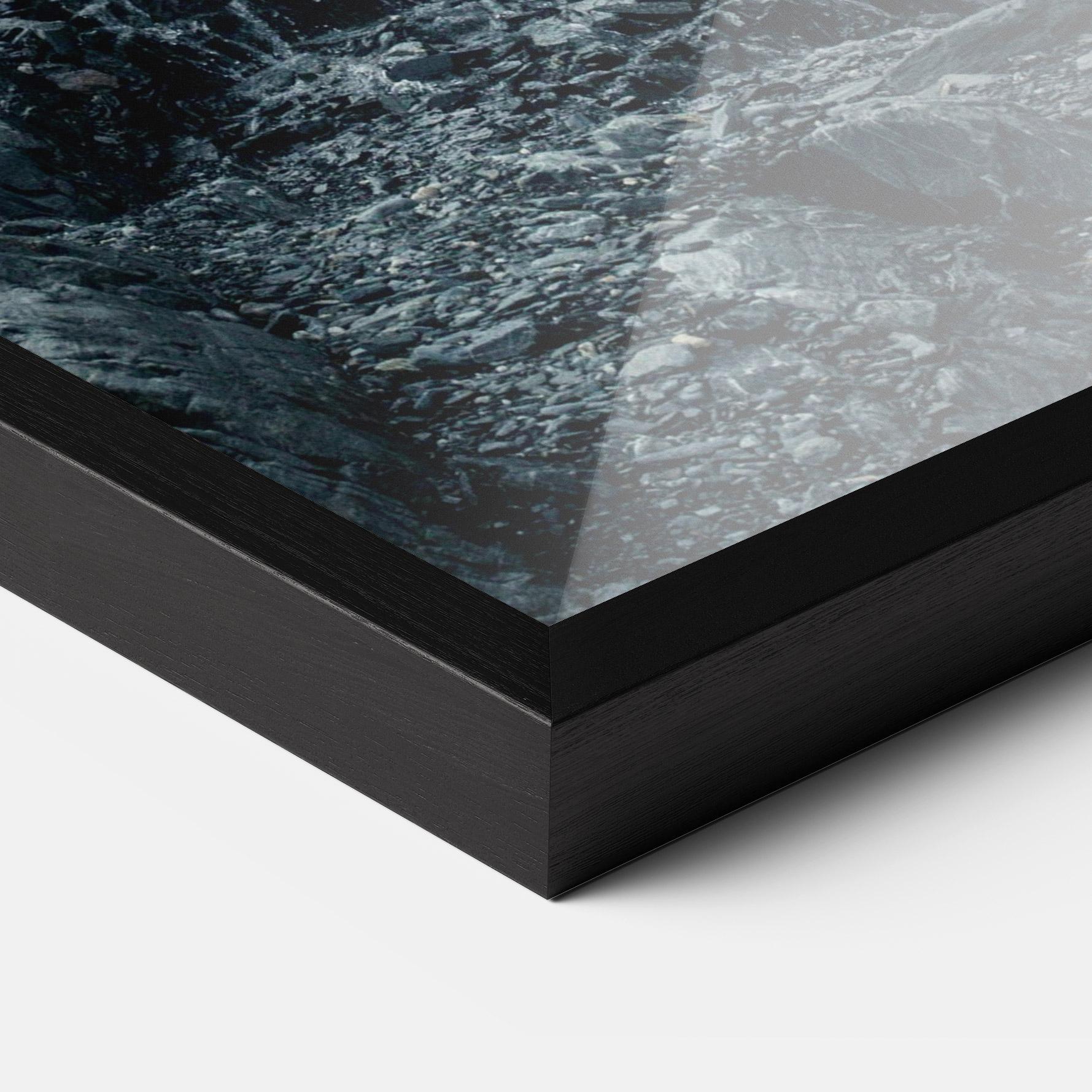 Poster Înrămat Blue Rocks Waterfall mockup 3