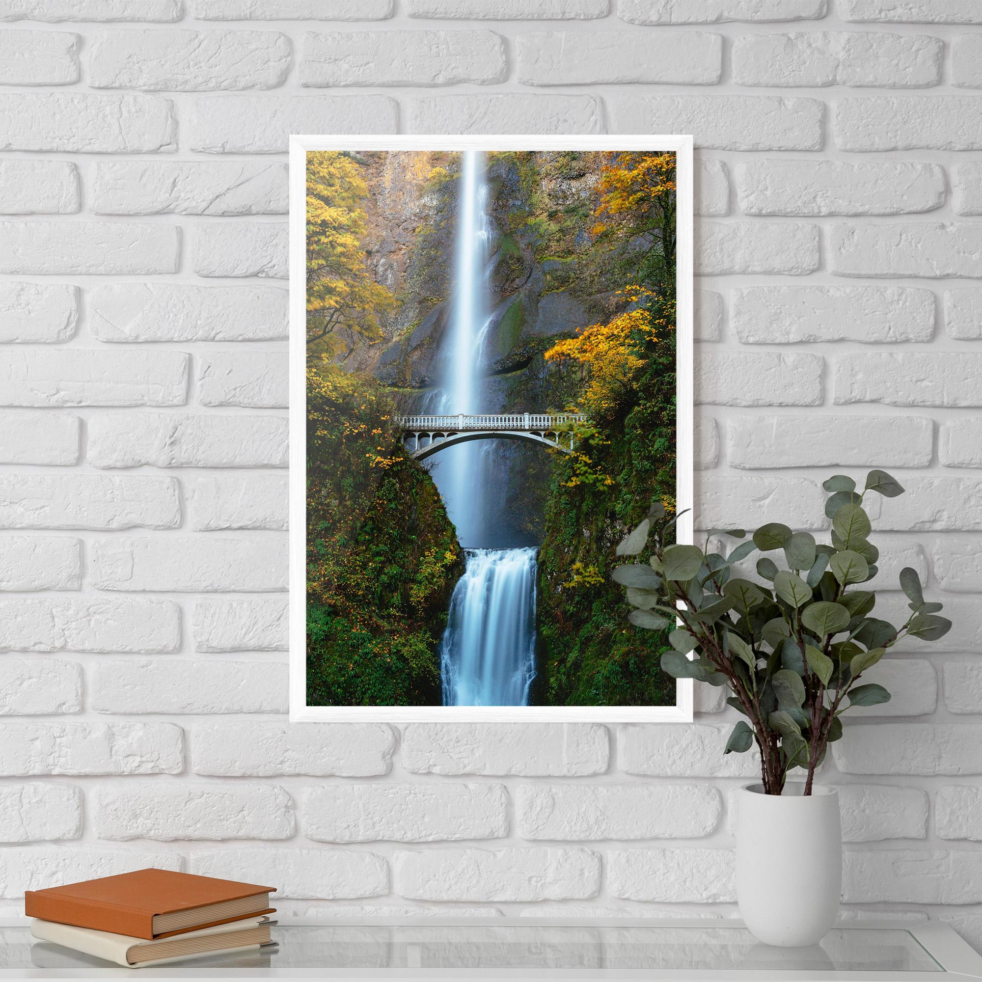 Poster Înrămat Yellow Leaves Bridge mockup 5