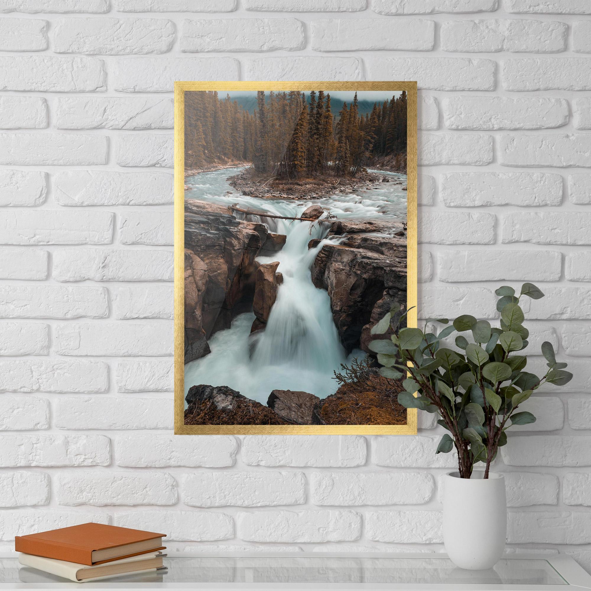 Poster Înrămat Orange Trees Waterfall mockup 5