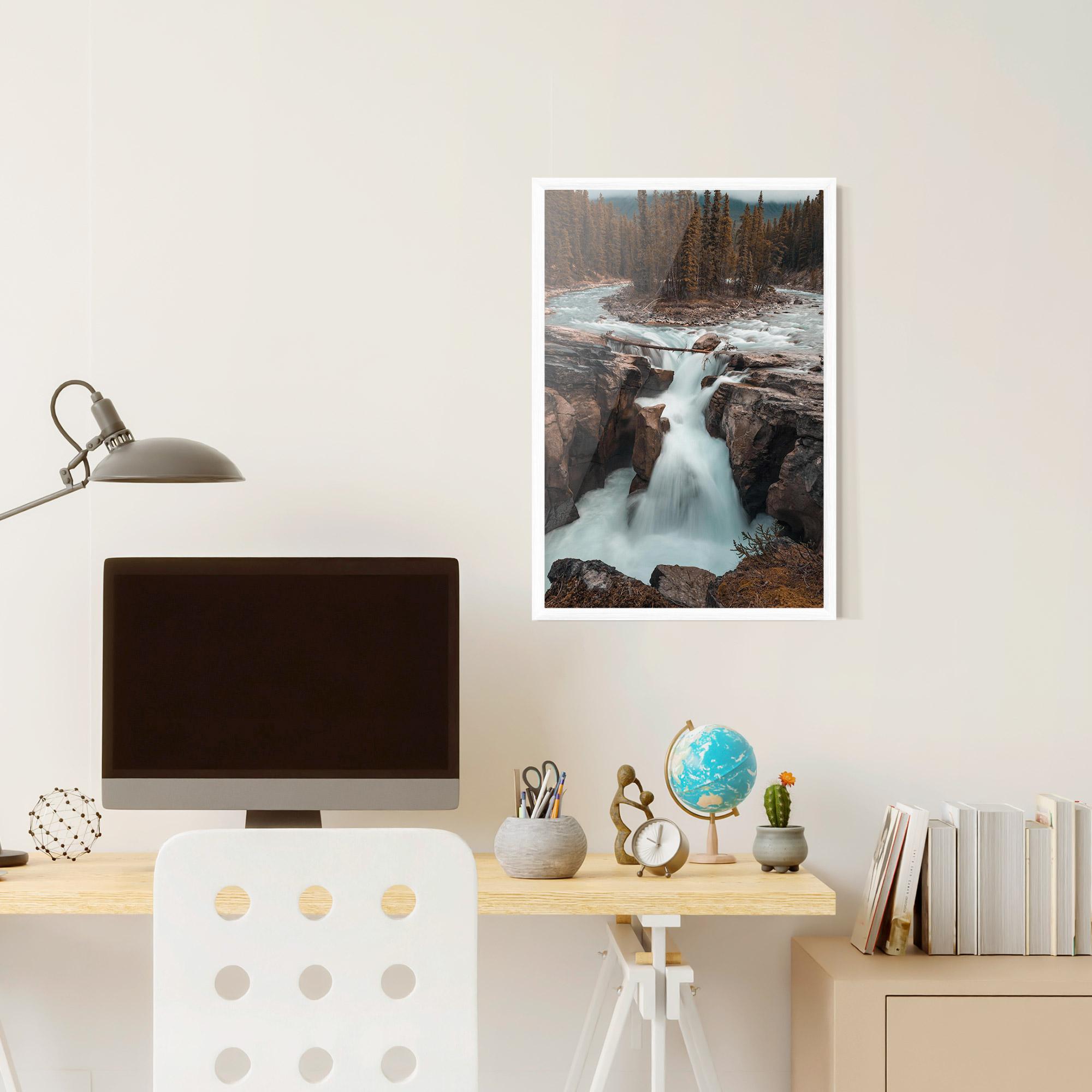 Poster Înrămat Orange Trees Waterfall mockup 6