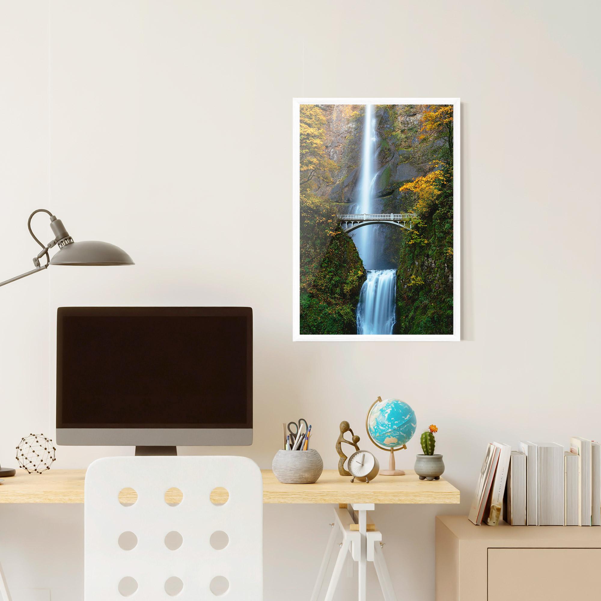 Poster Înrămat Yellow Leaves Bridge mockup 6