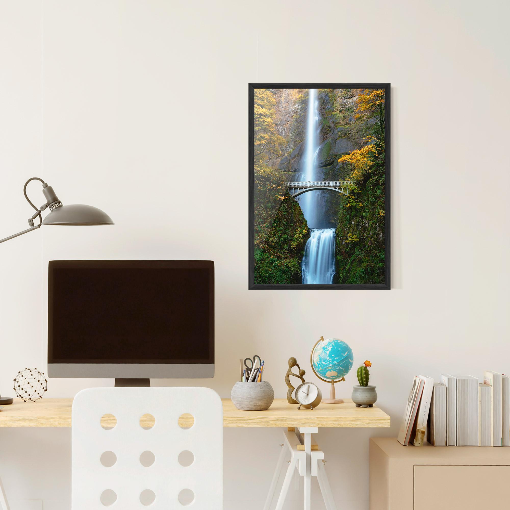 Poster Înrămat Yellow Leaves Bridge mockup 6