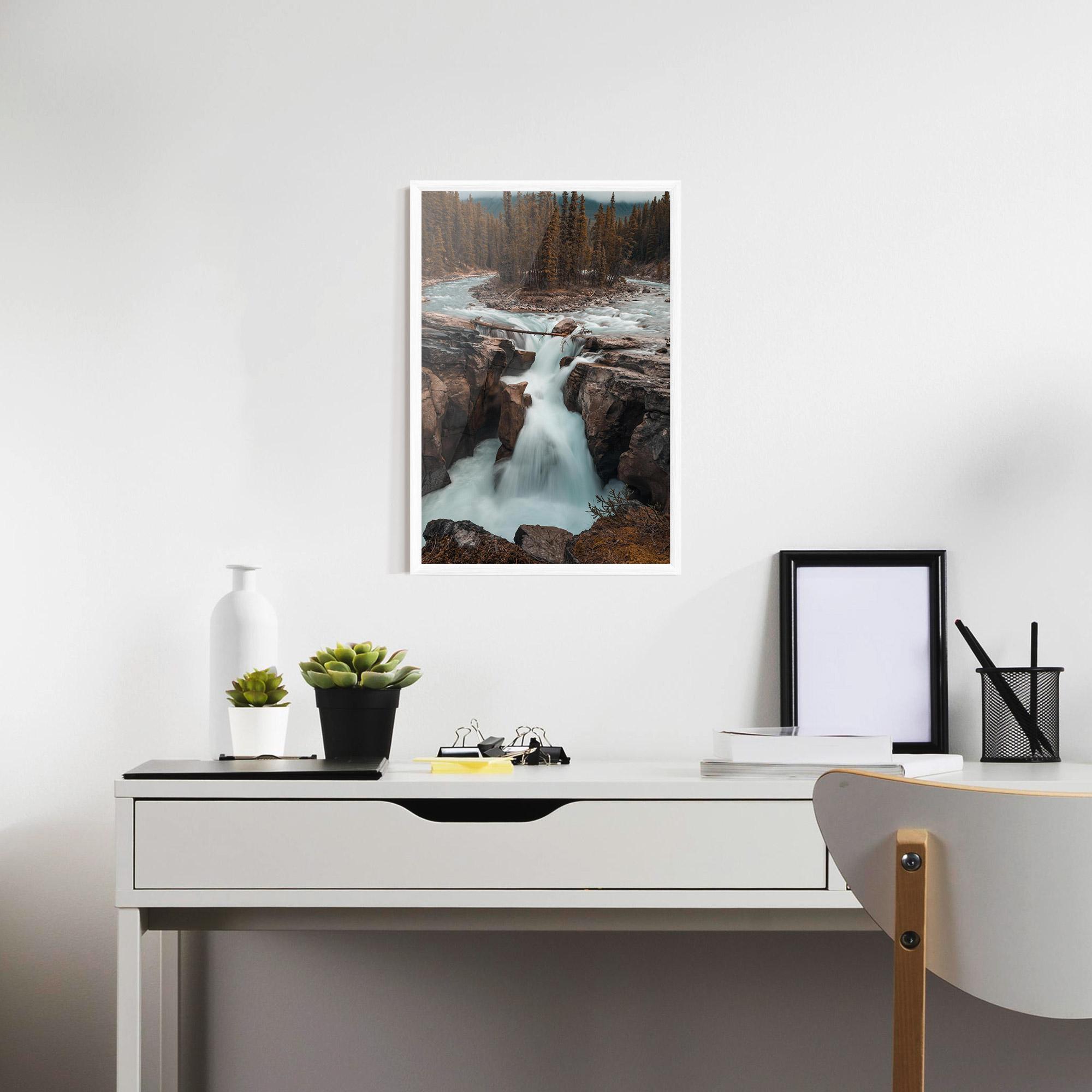 Poster Înrămat Orange Trees Waterfall mockup 7