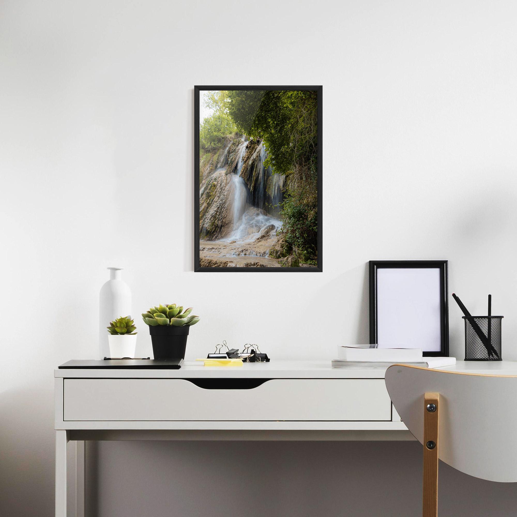 Poster Înrămat Forest Waterfall View mockup 7