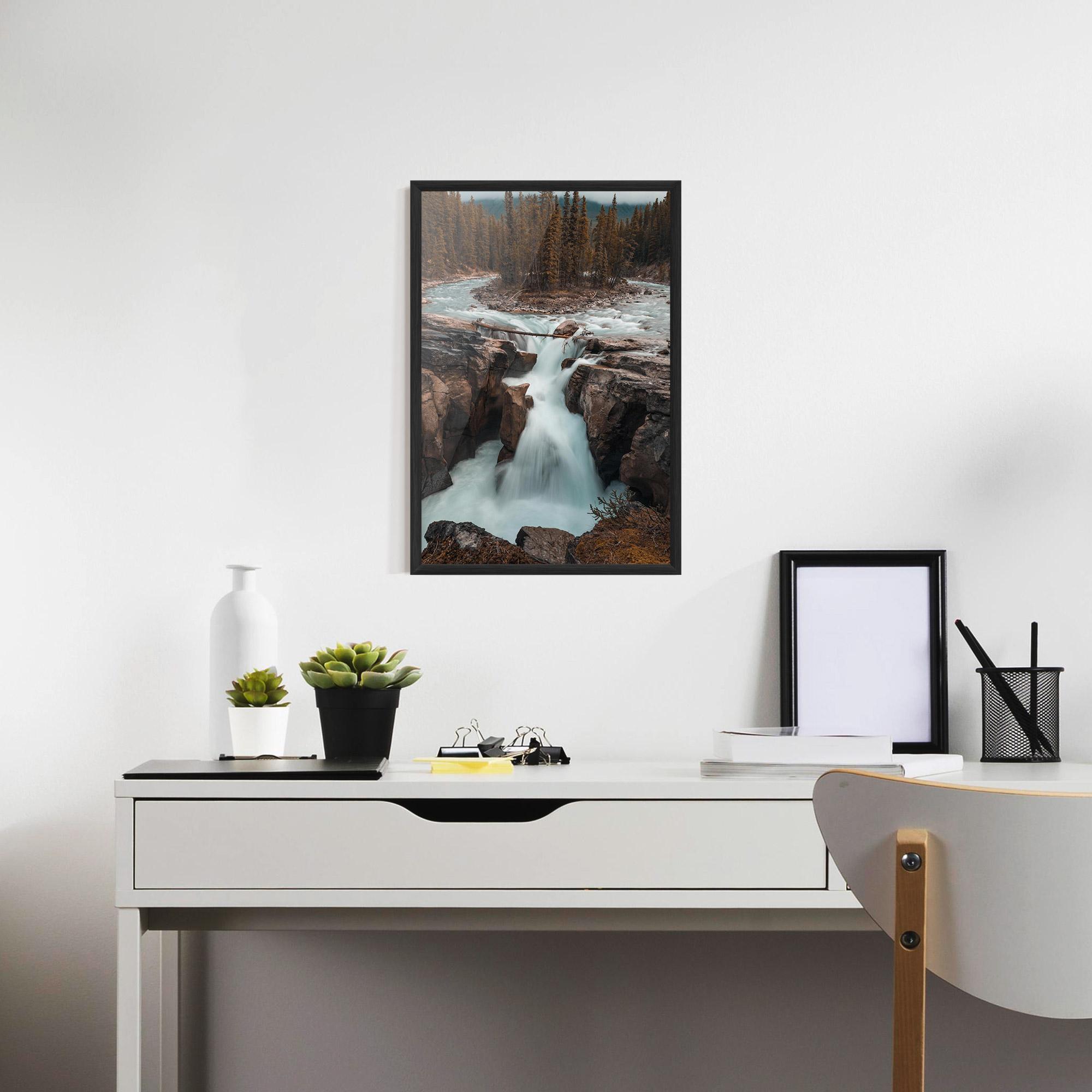 Poster Înrămat Orange Trees Waterfall mockup 7