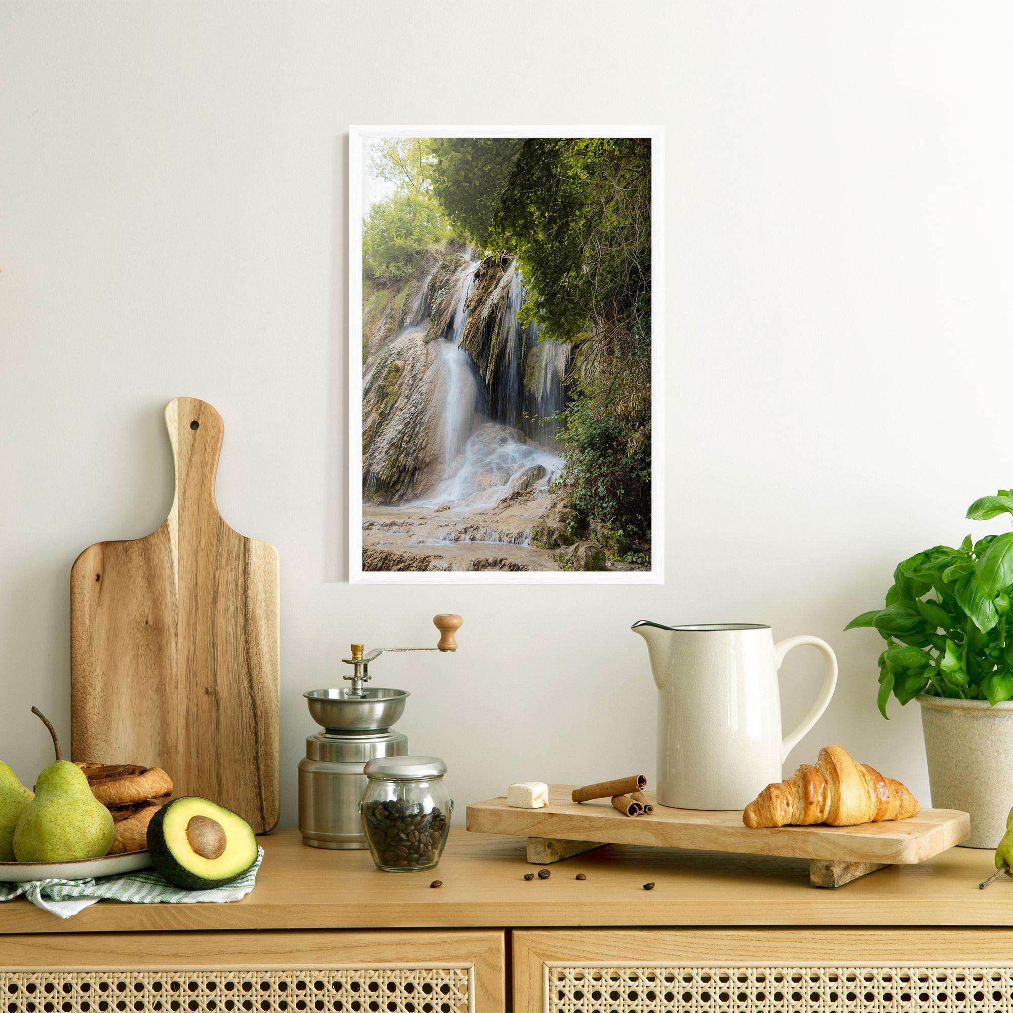Poster Înrămat Forest Waterfall View mockup 8