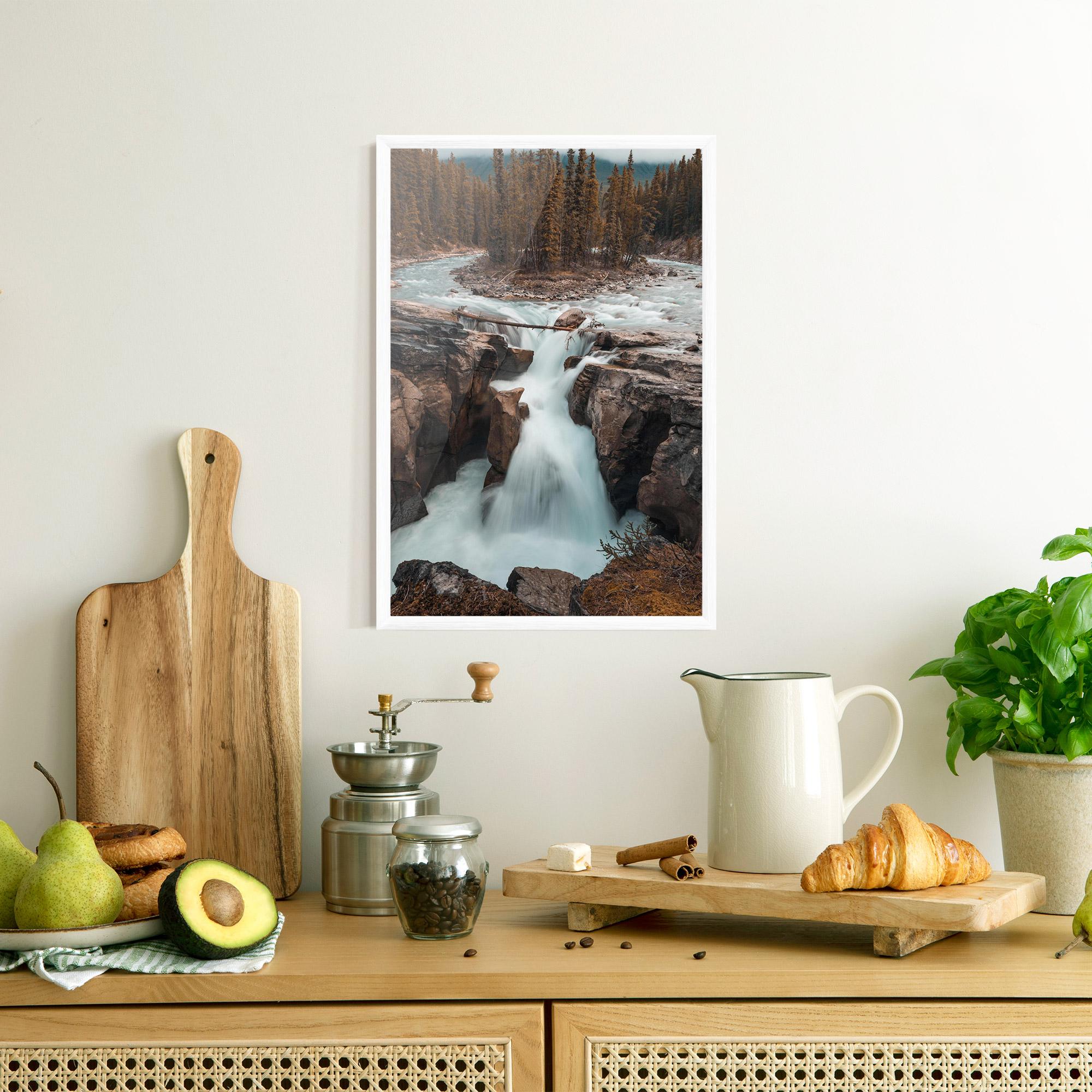 Poster Înrămat Orange Trees Waterfall mockup 8