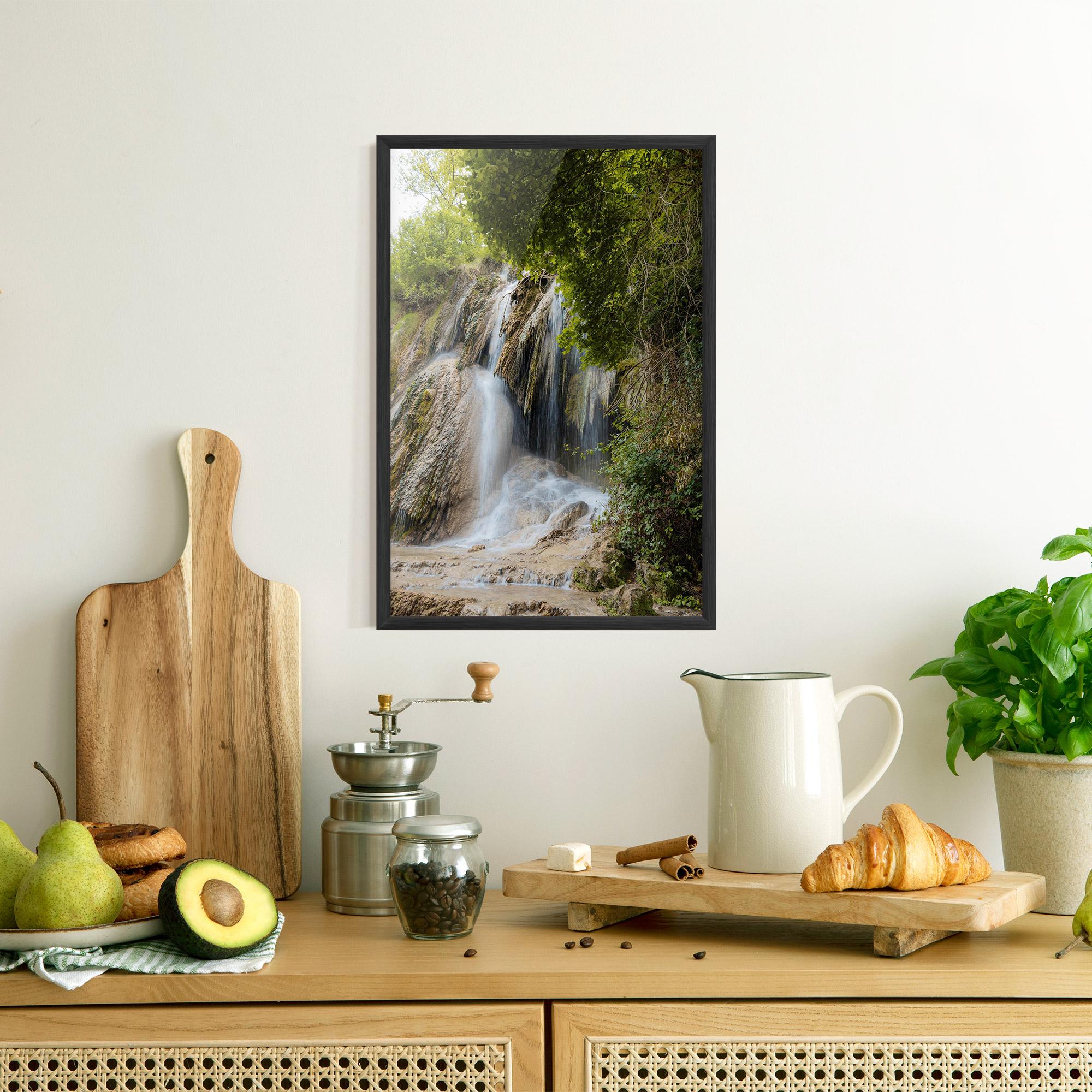 Poster Înrămat Forest Waterfall View mockup 8