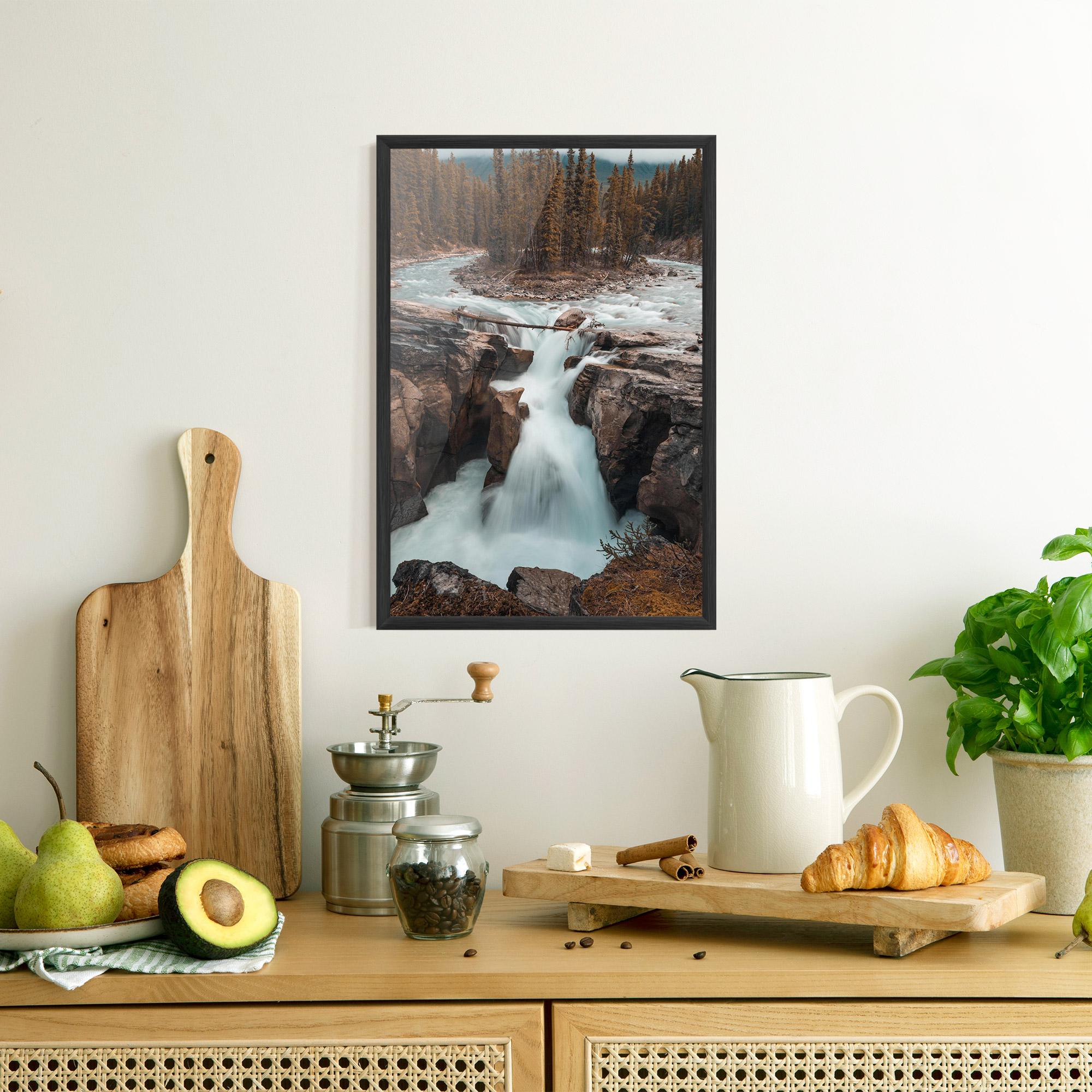 Poster Înrămat Orange Trees Waterfall mockup 8
