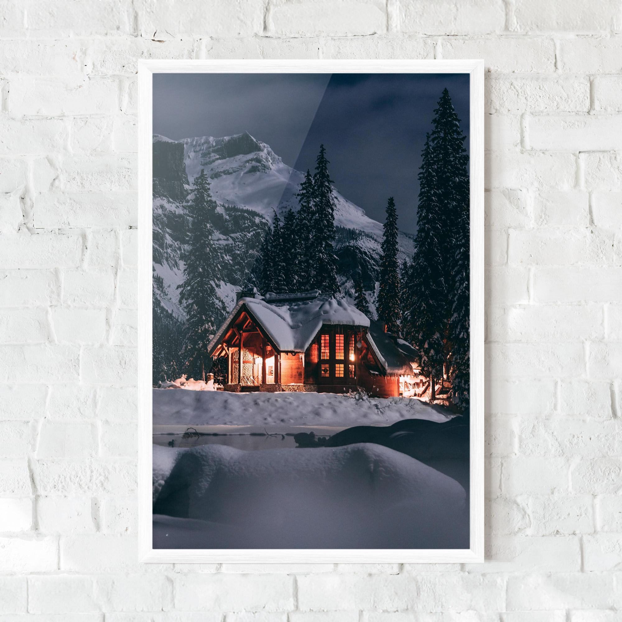 Poster Înrămat Winter House mockup 0