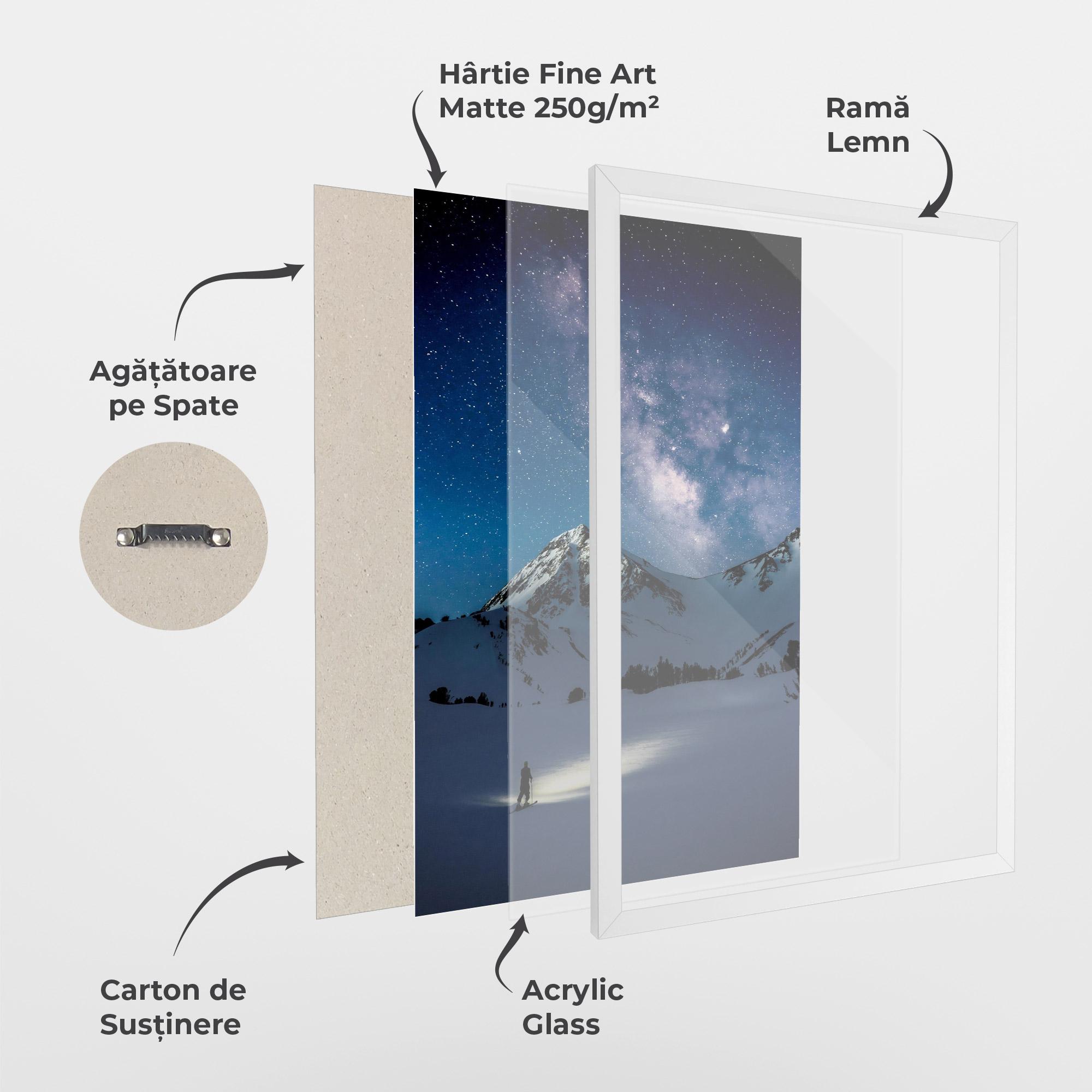 Poster Înrămat Pretty Sky Winter mockup 1