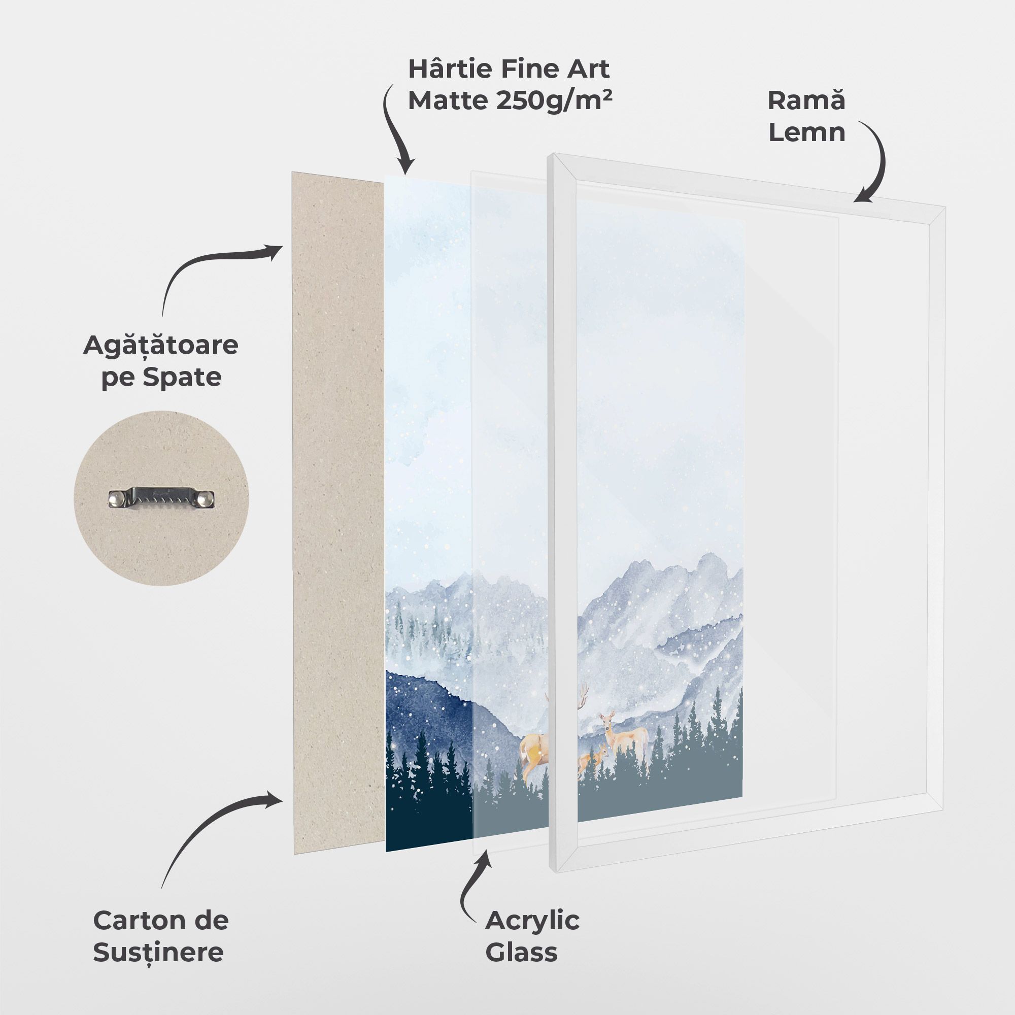 Winter Deers mockup 1