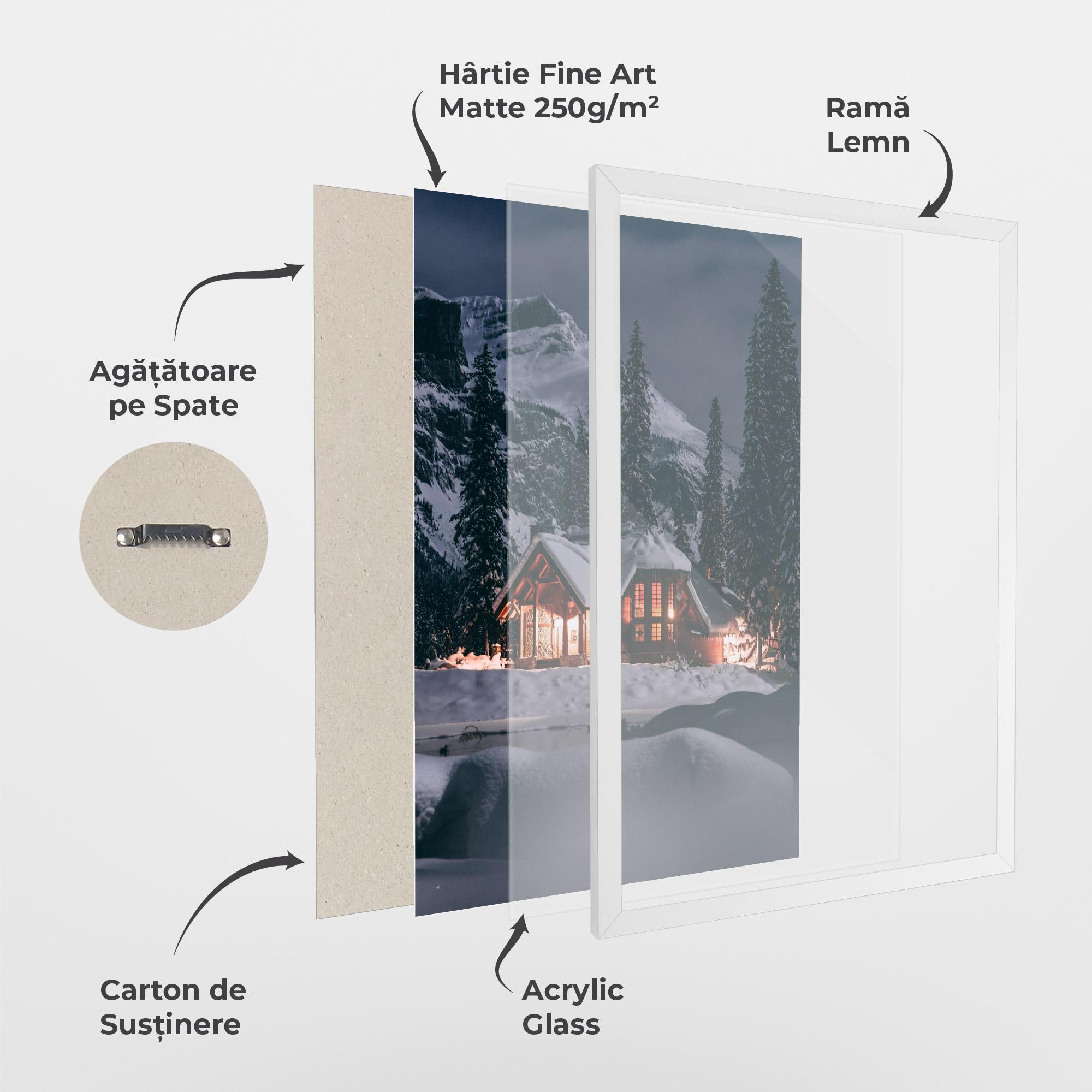 Poster Înrămat Winter House mockup 1