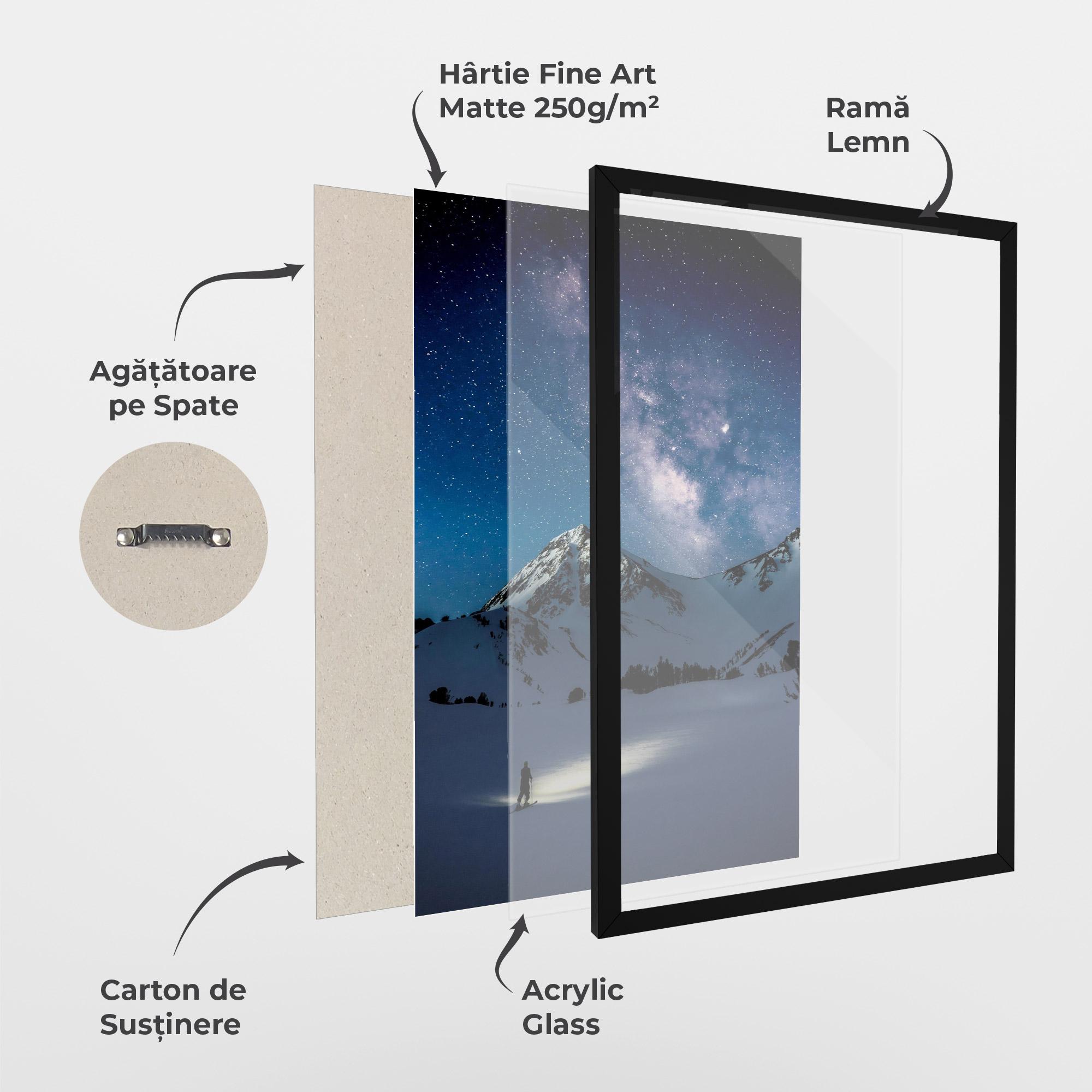 Poster Înrămat Pretty Sky Winter mockup 1